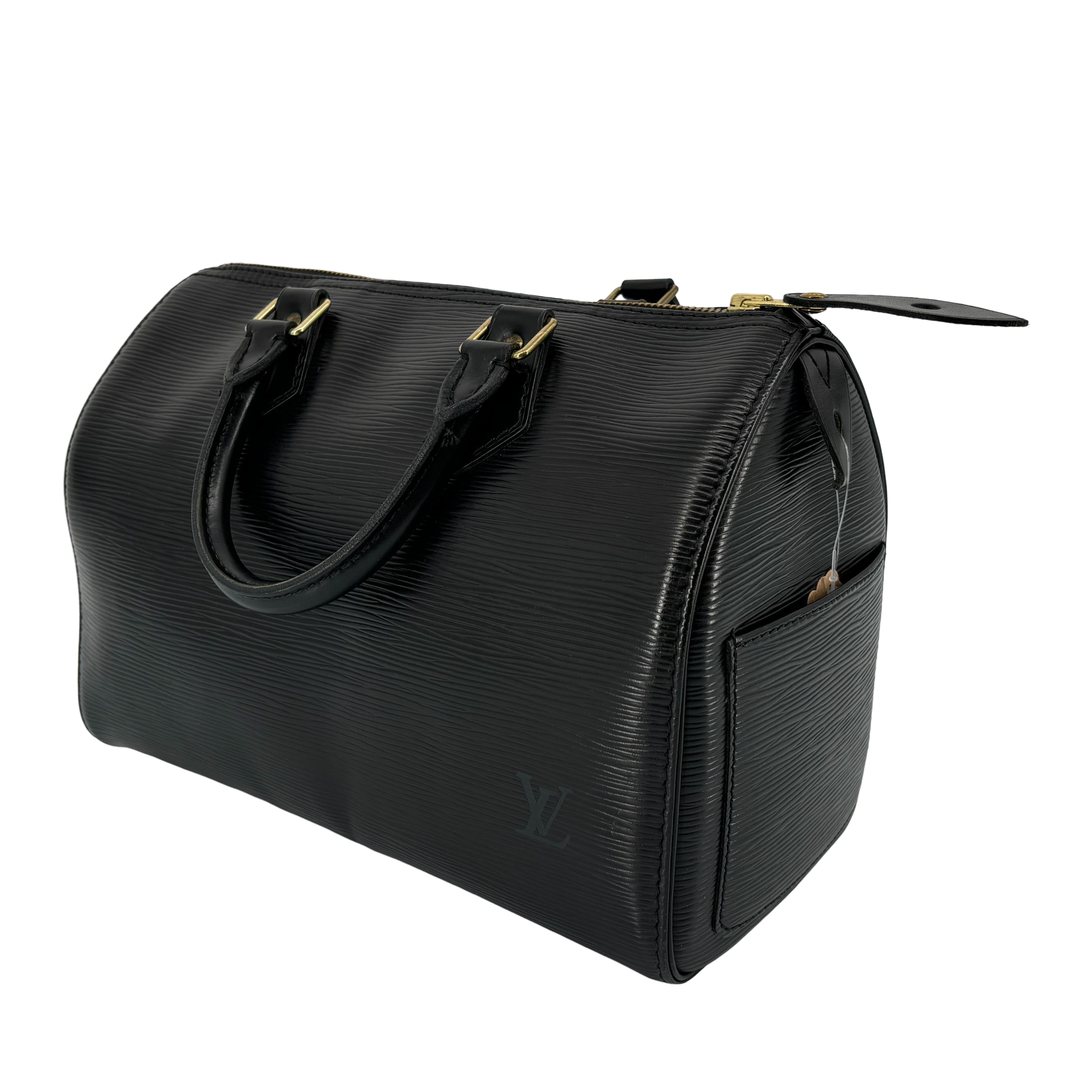 Louis Vuitton Speedy 25 Black Epi Leather