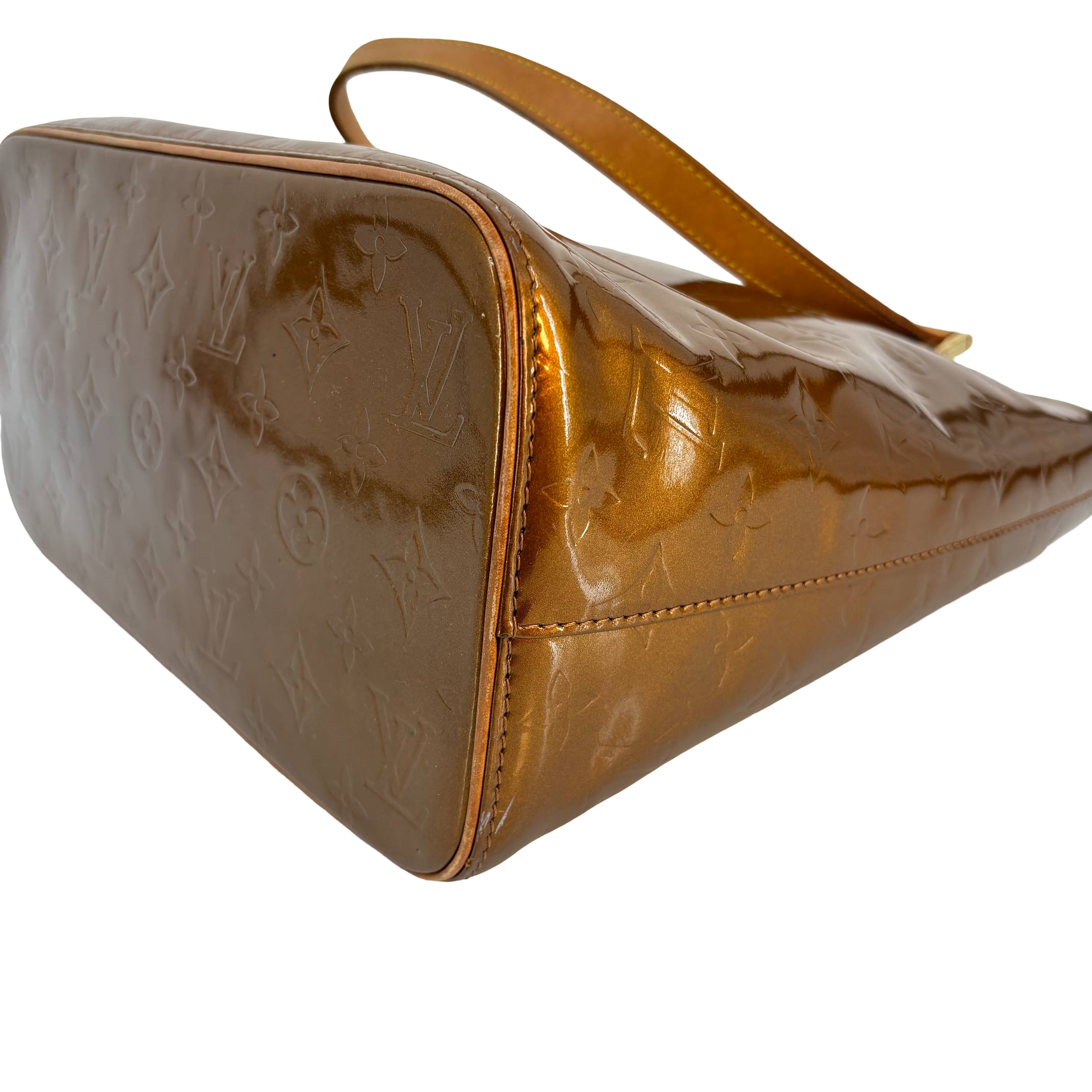 Louis Vuitton Houston Bag Brown Vernis Leather