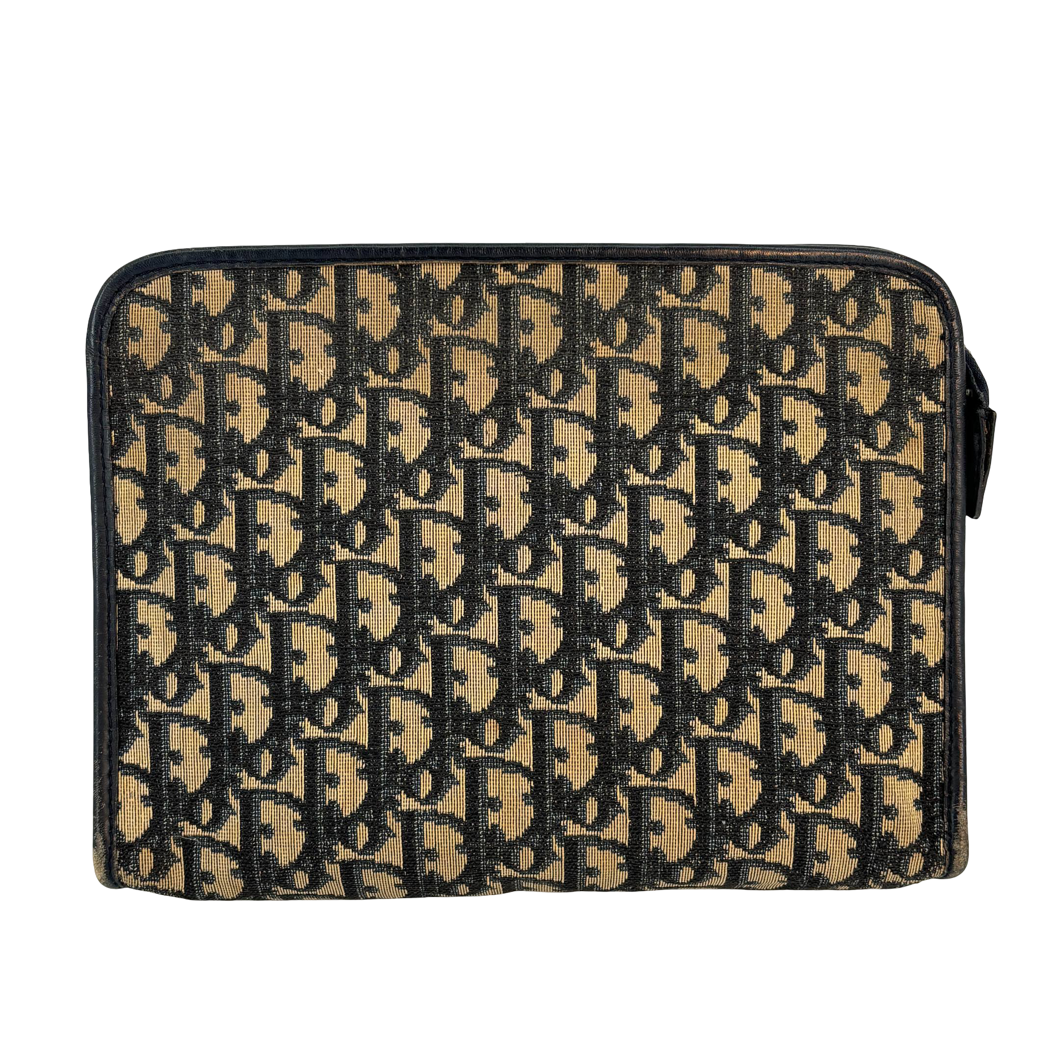 Christian Dior Oblique Clutch / Pouch Blue Trotter Monogram