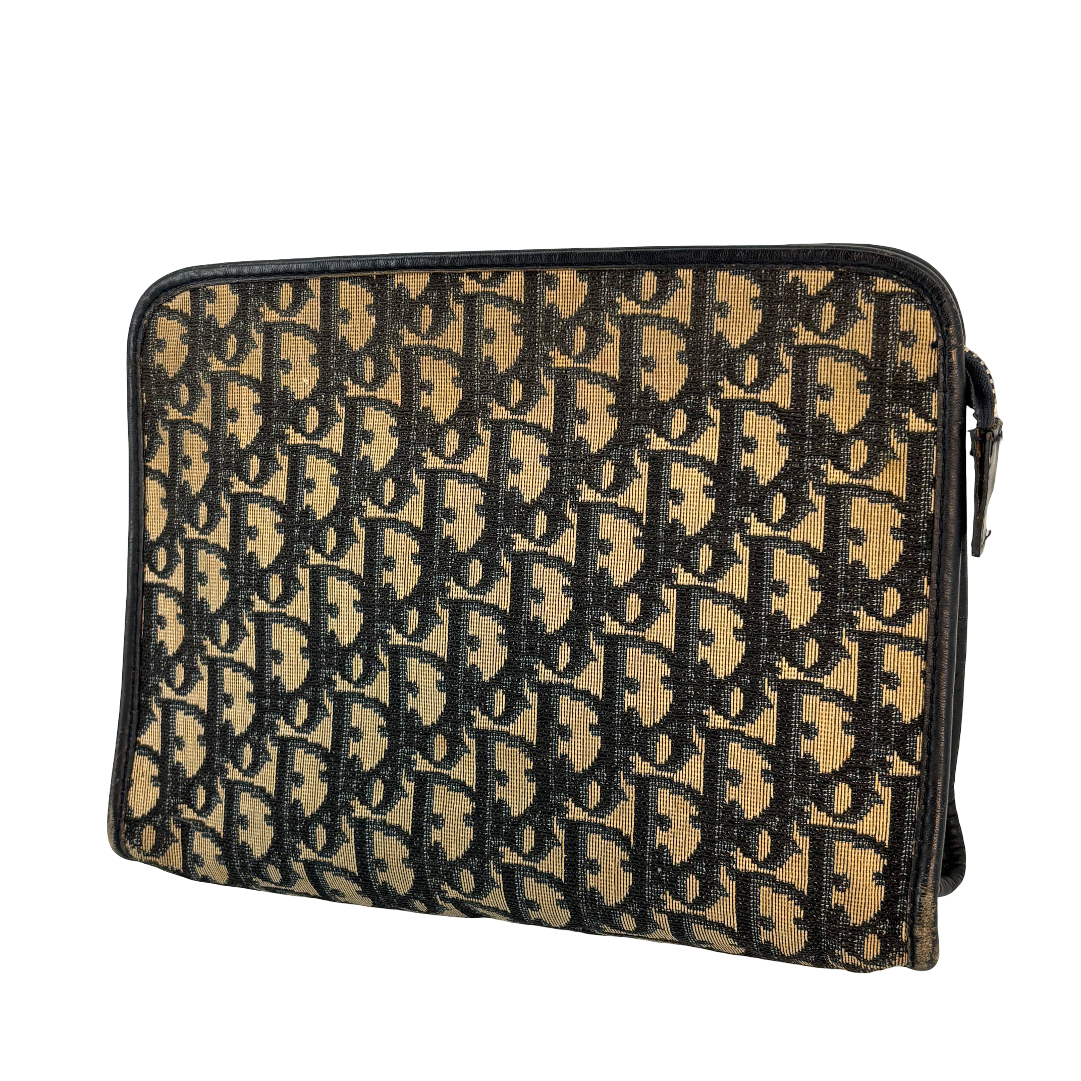 Christian Dior Oblique Clutch / Pouch Blue Trotter Monogram