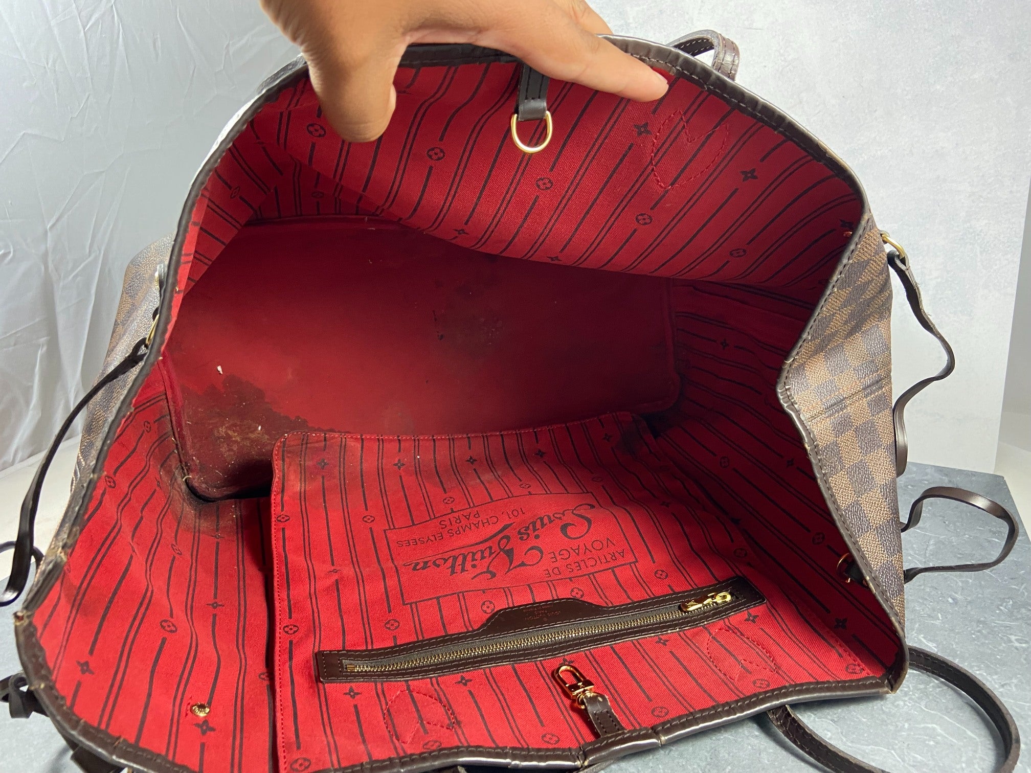 Louis Vuitton Neverfull GM Damier Ebene Canvas