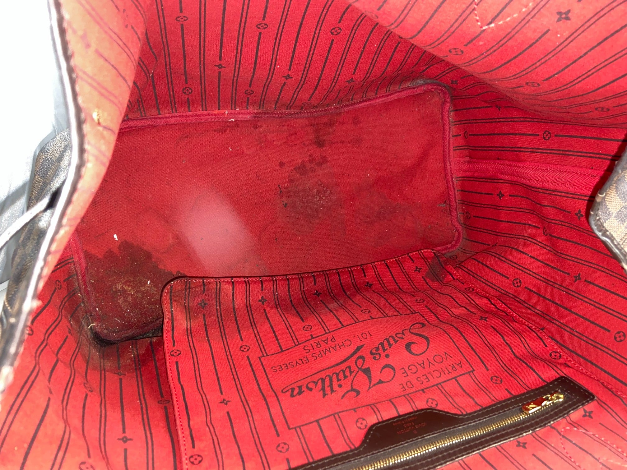 Louis Vuitton Neverfull GM Damier Ebene Canvas