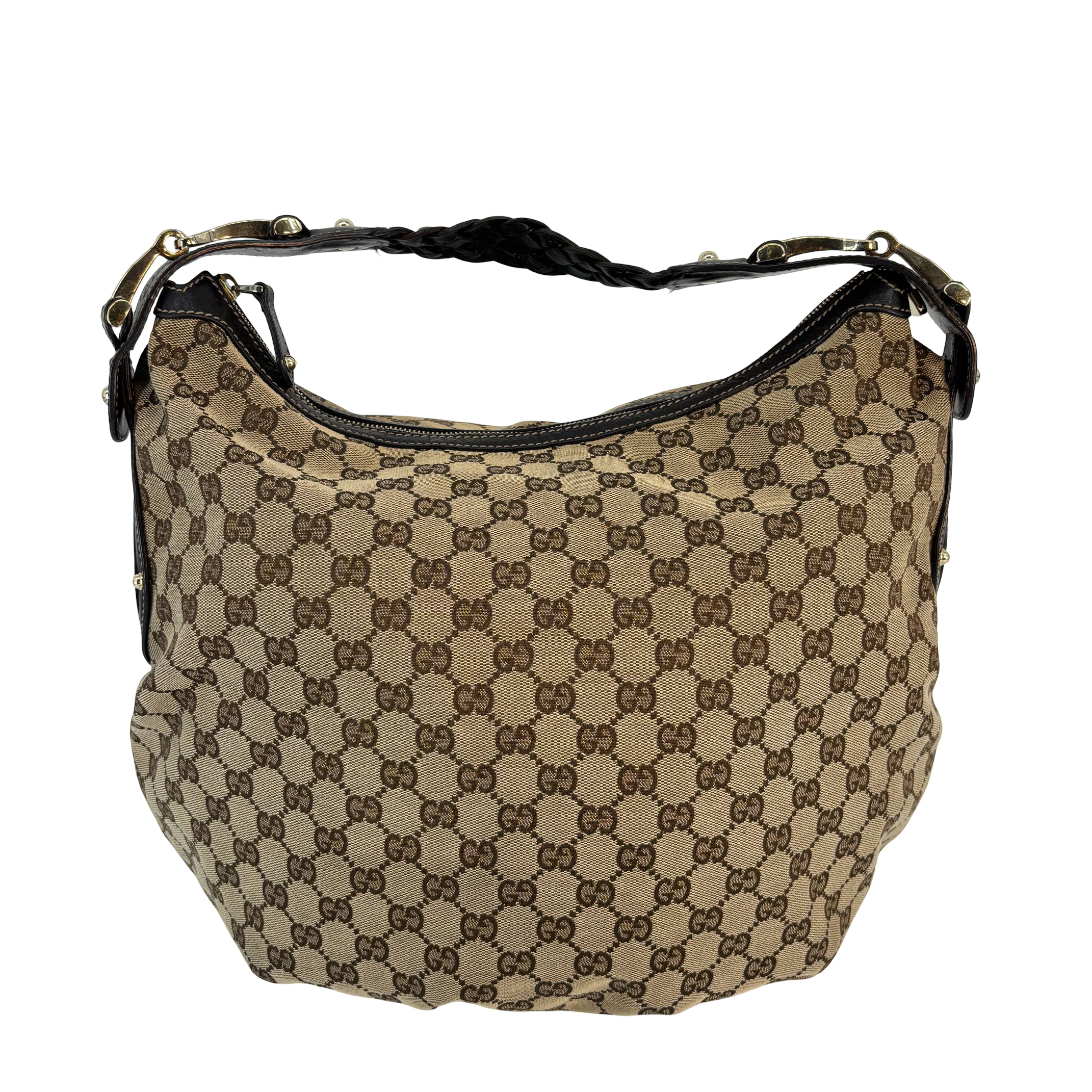 Gucci Pelham Hobo Bag Beige GG Monogram