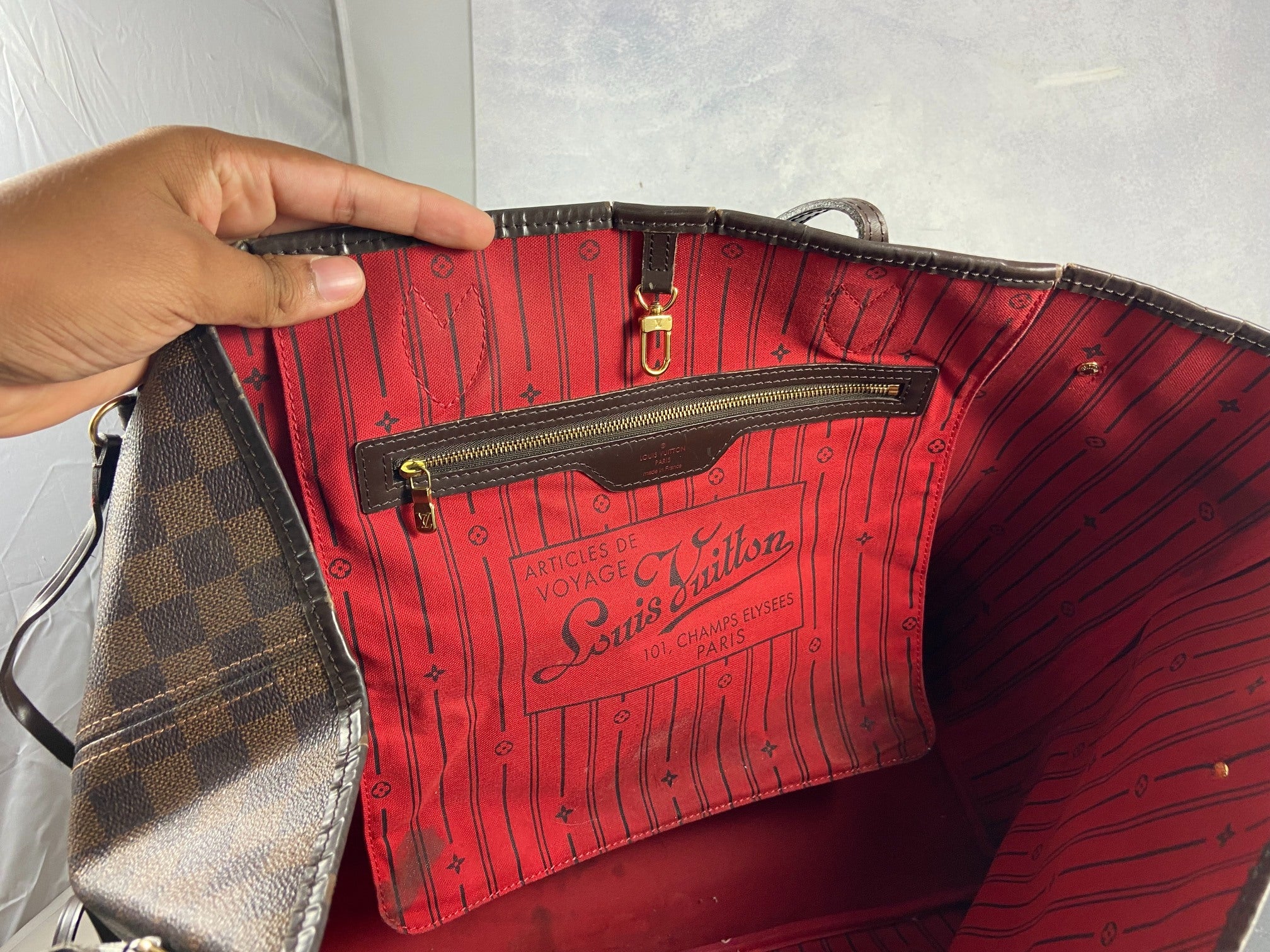 Louis Vuitton Neverfull GM Damier Ebene Canvas