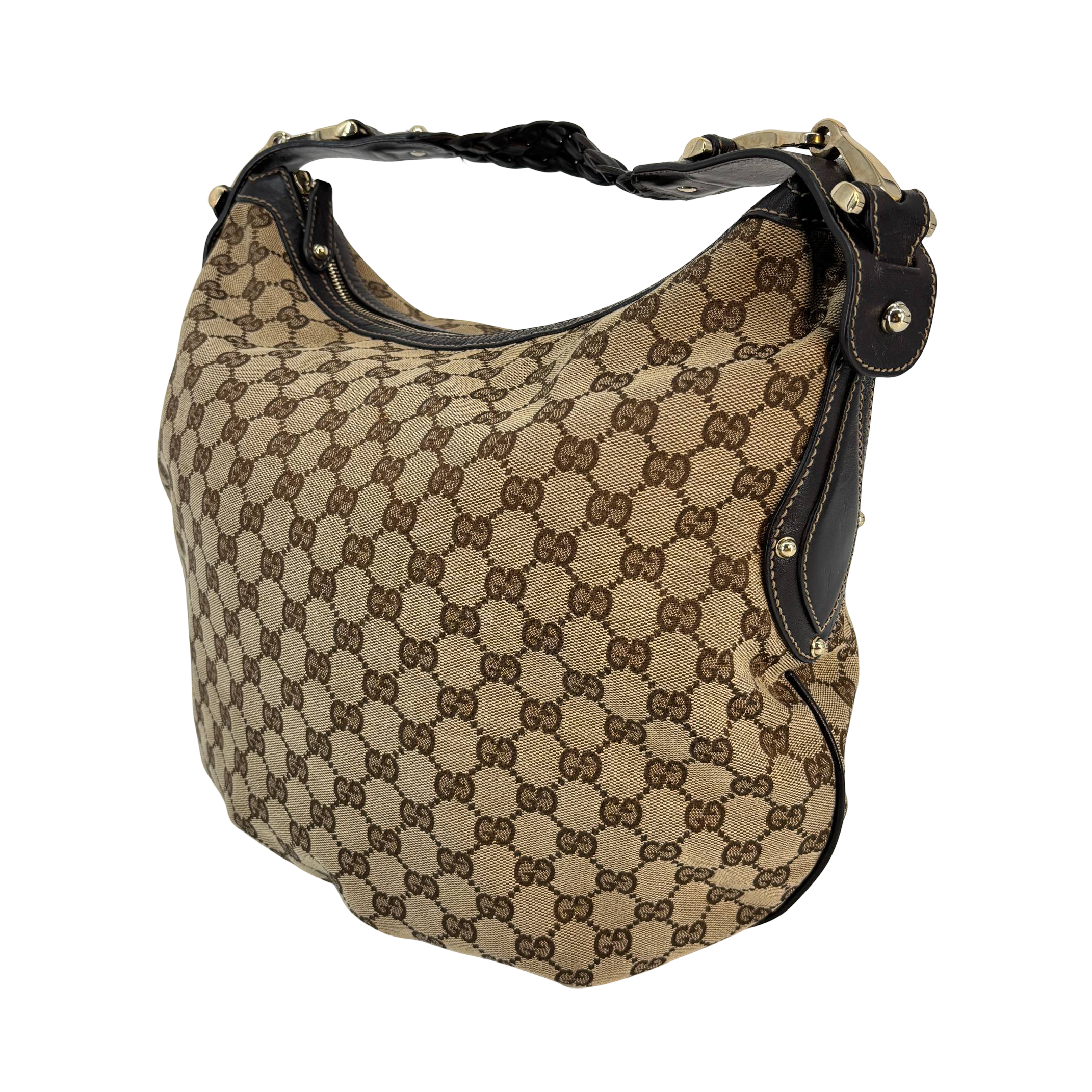 Gucci Pelham Hobo Bag Beige GG Monogram