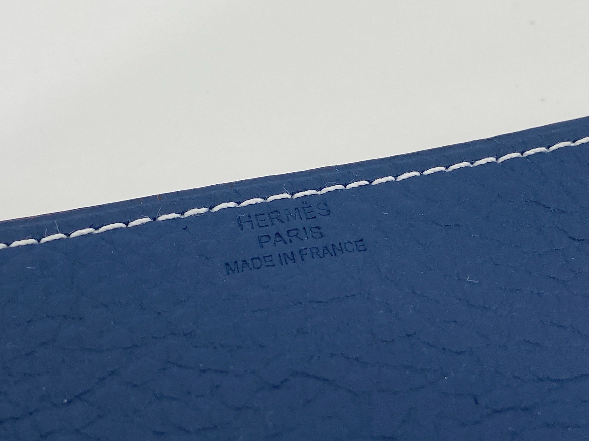 Hermès Mises et Relances Catchall Tray Blue / Brown leather incl. Box