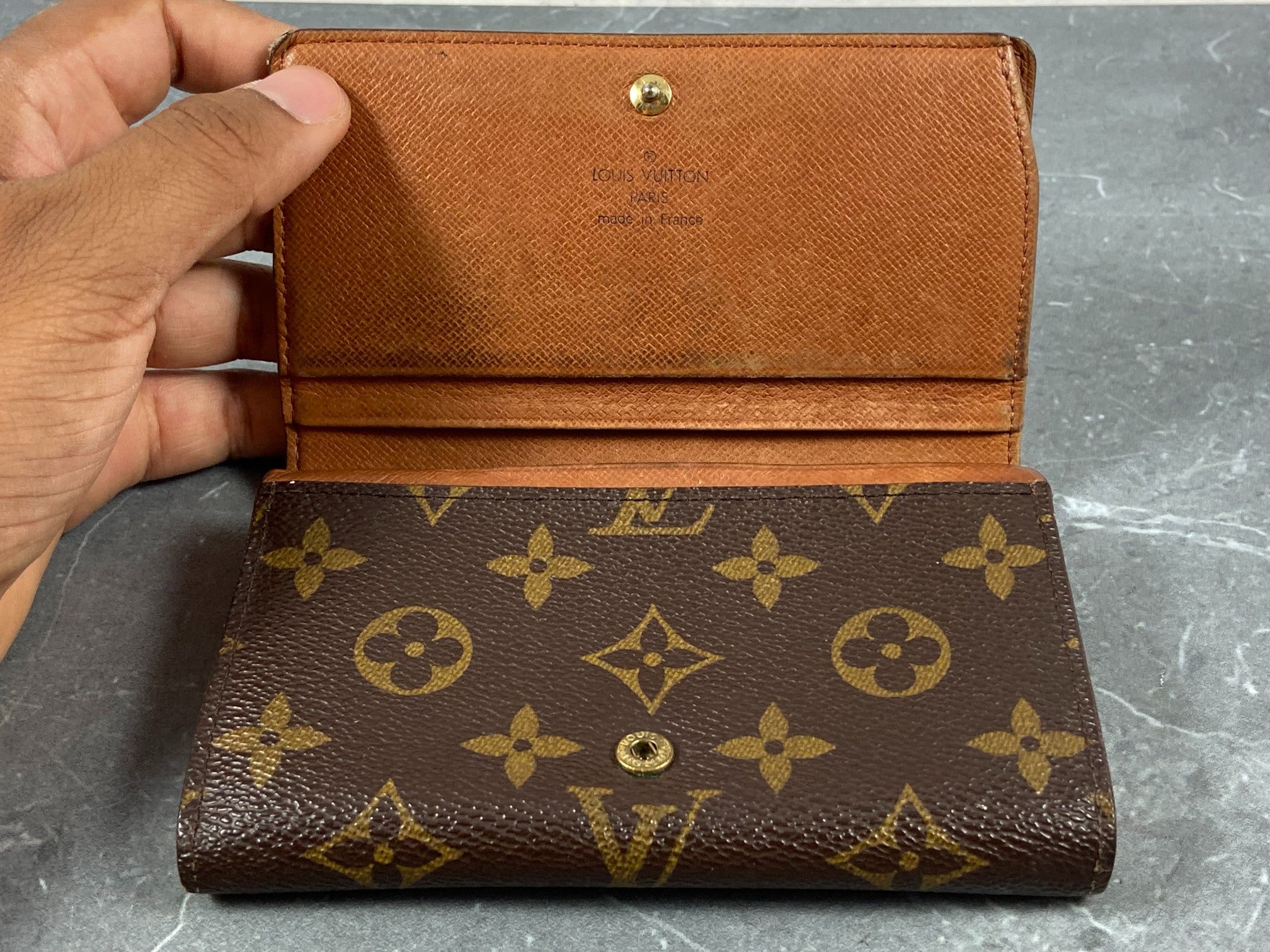 Louis Vuitton Porte-Monnaie Tresor Monogram Canvas
