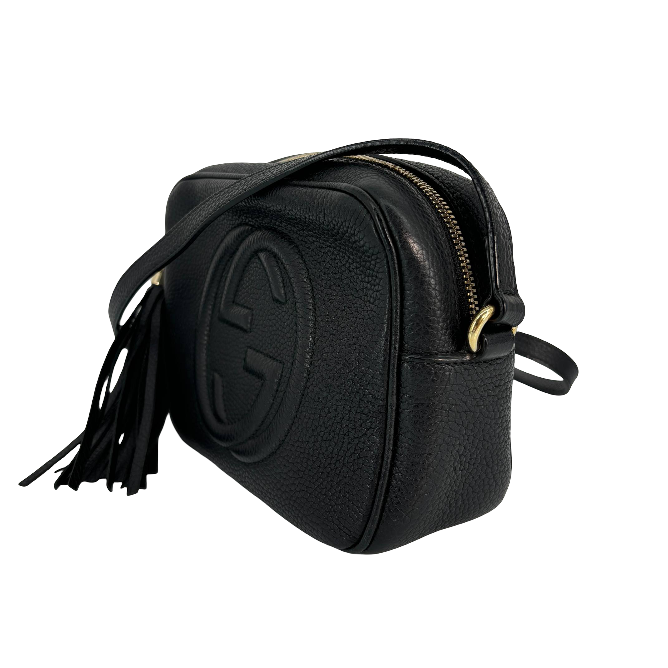 Gucci Soho Disco Shoulder Bag Black Leather