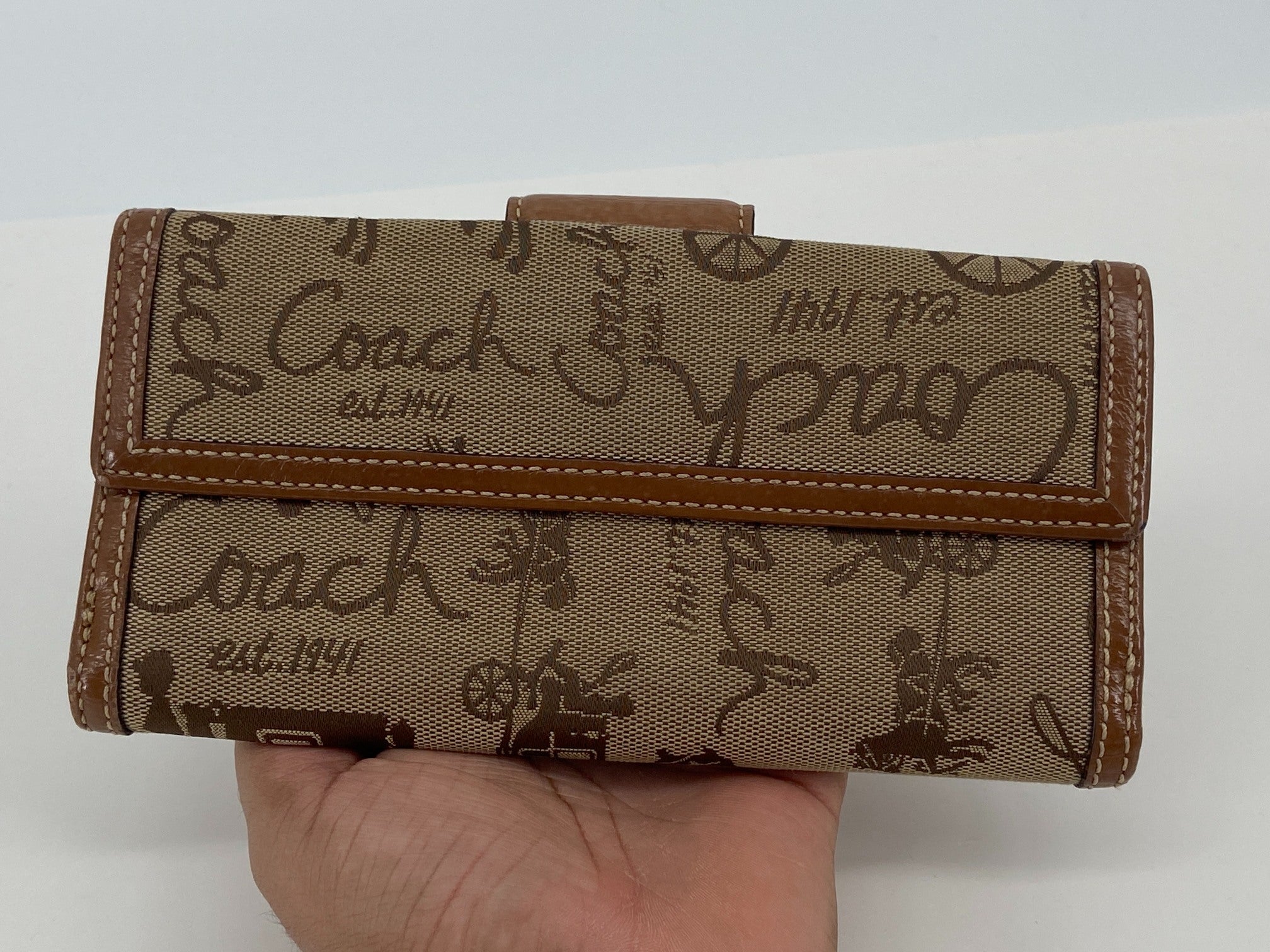 Coach Long Wallet Brown