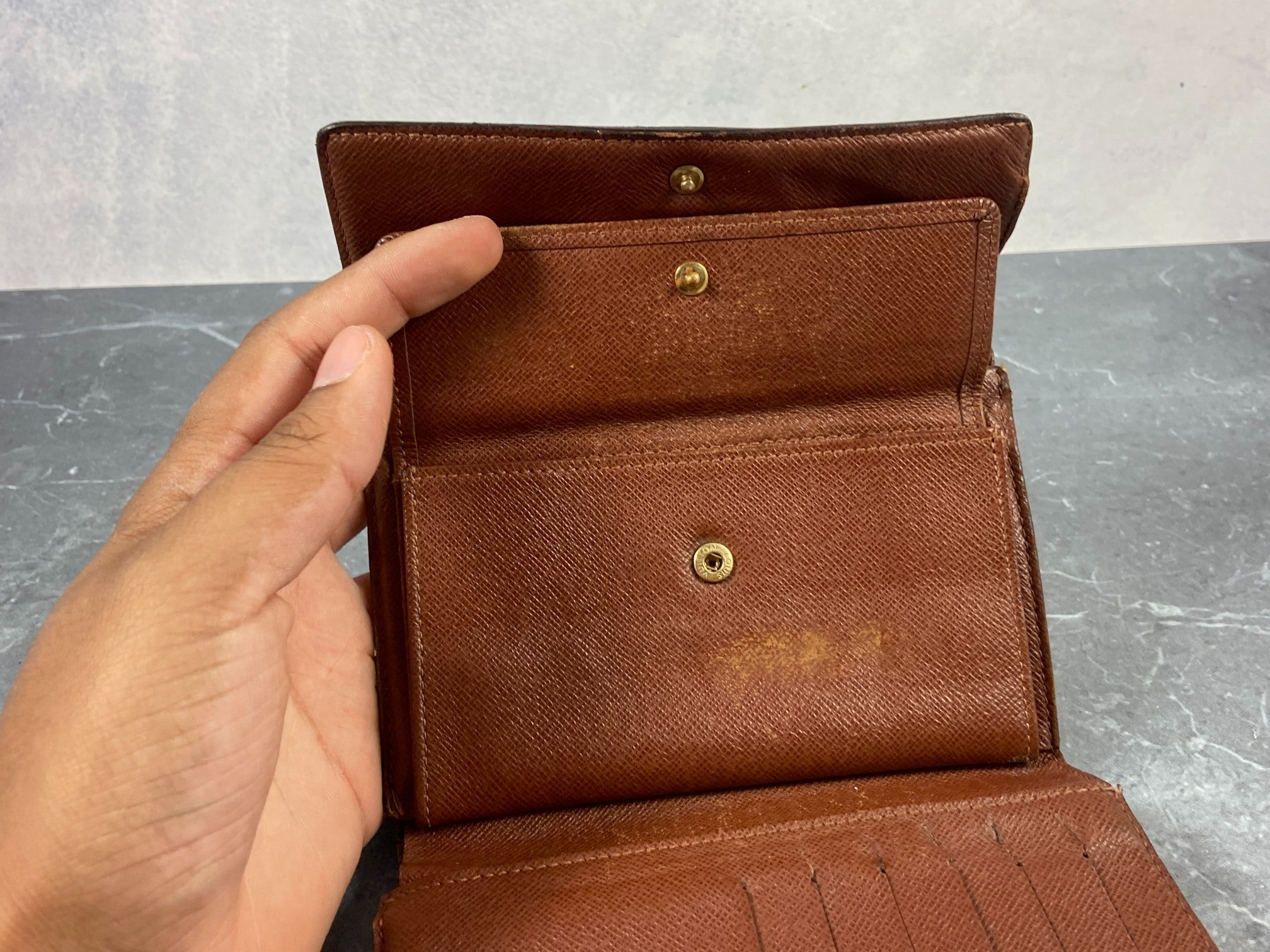 Louis Vuitton Porte Tresor Etui Wallet Monogram Canvas