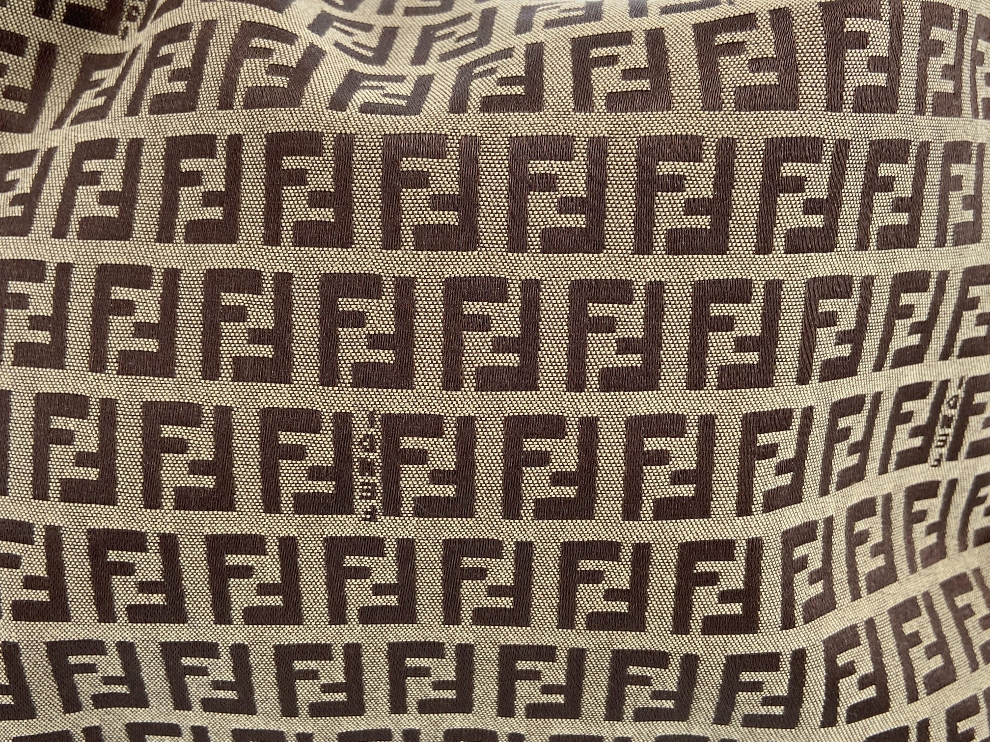 Fendi Mamma Baguette Bag Beige Zucchino Monogram