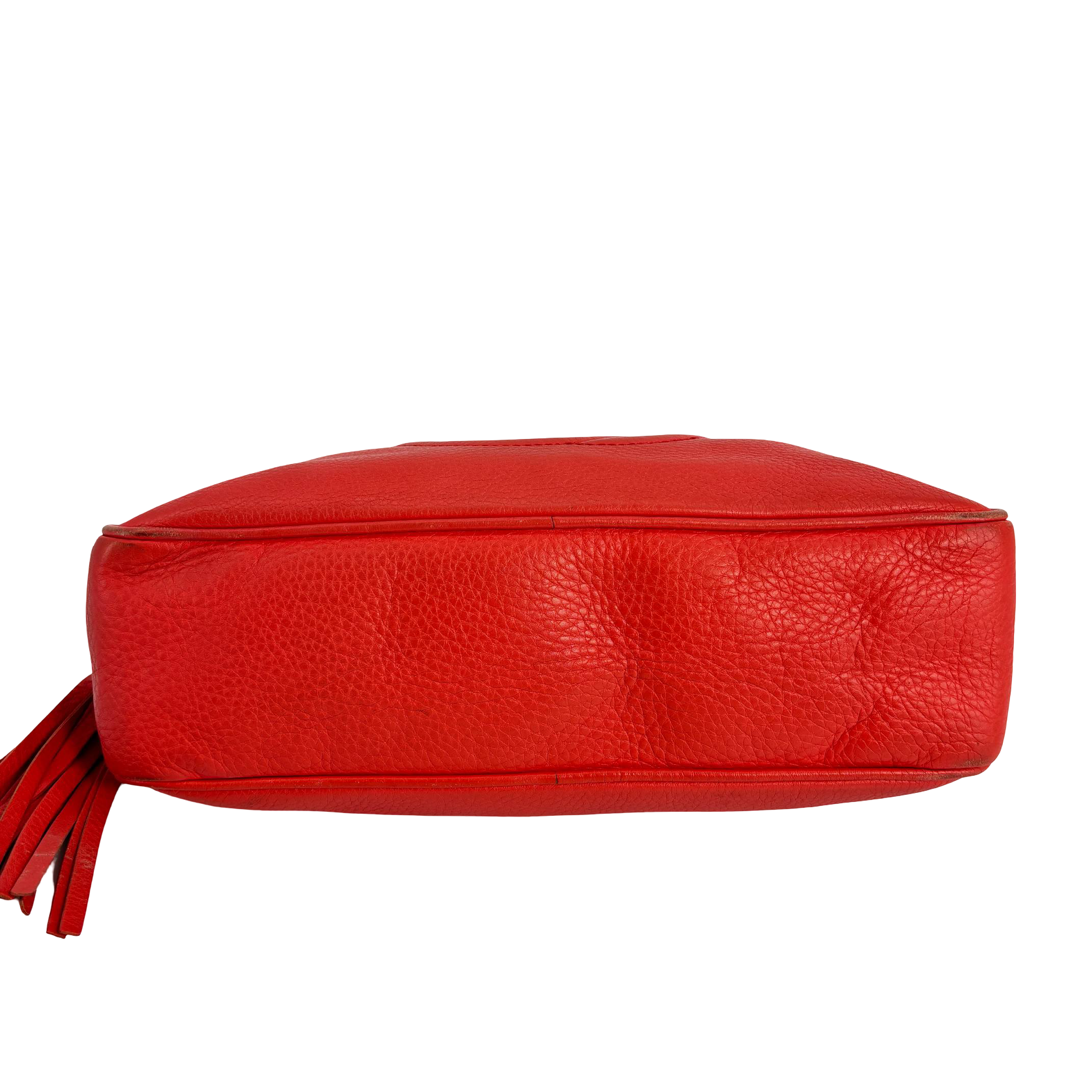 Gucci Soho Interlocking Chain Bag Red Leather