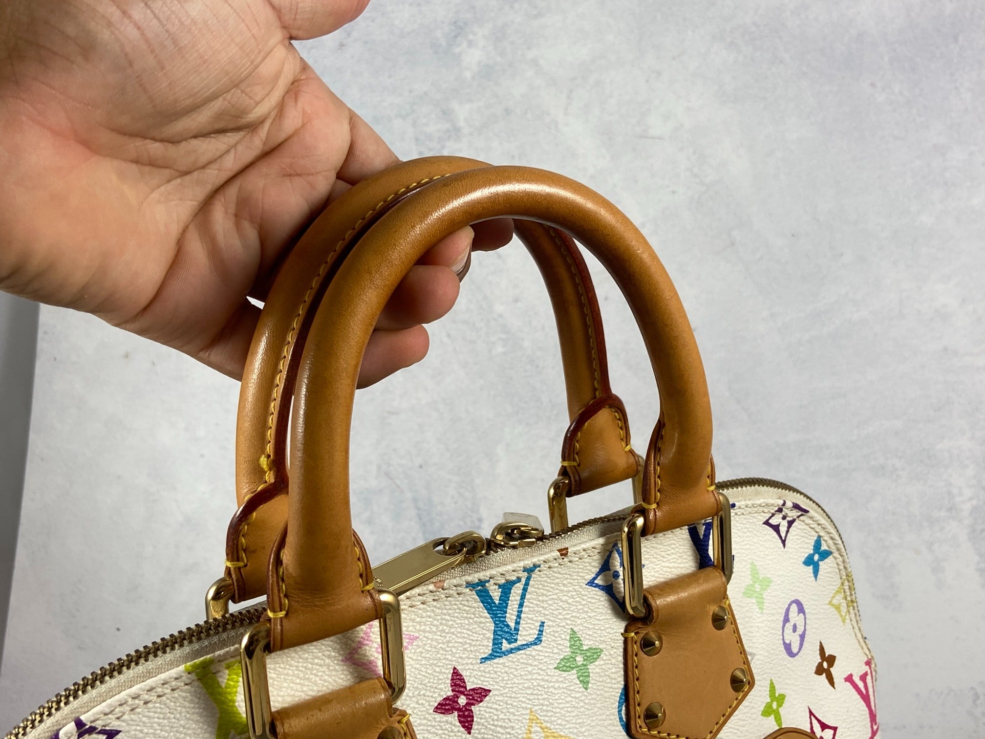 Louis Vuitton Takashi Murakami Alma PM Multicolor White
