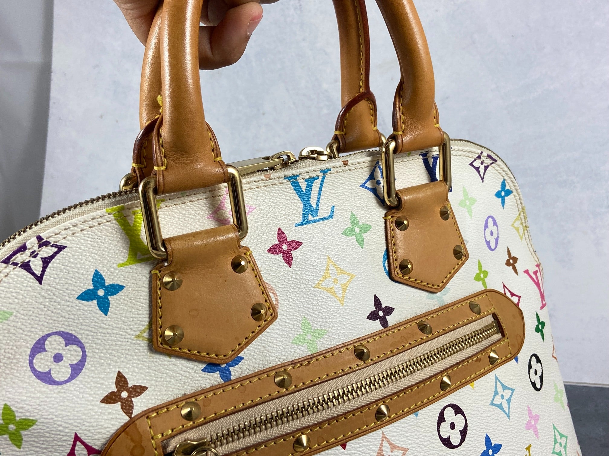 Louis Vuitton Takashi Murakami Alma PM Multicolor White