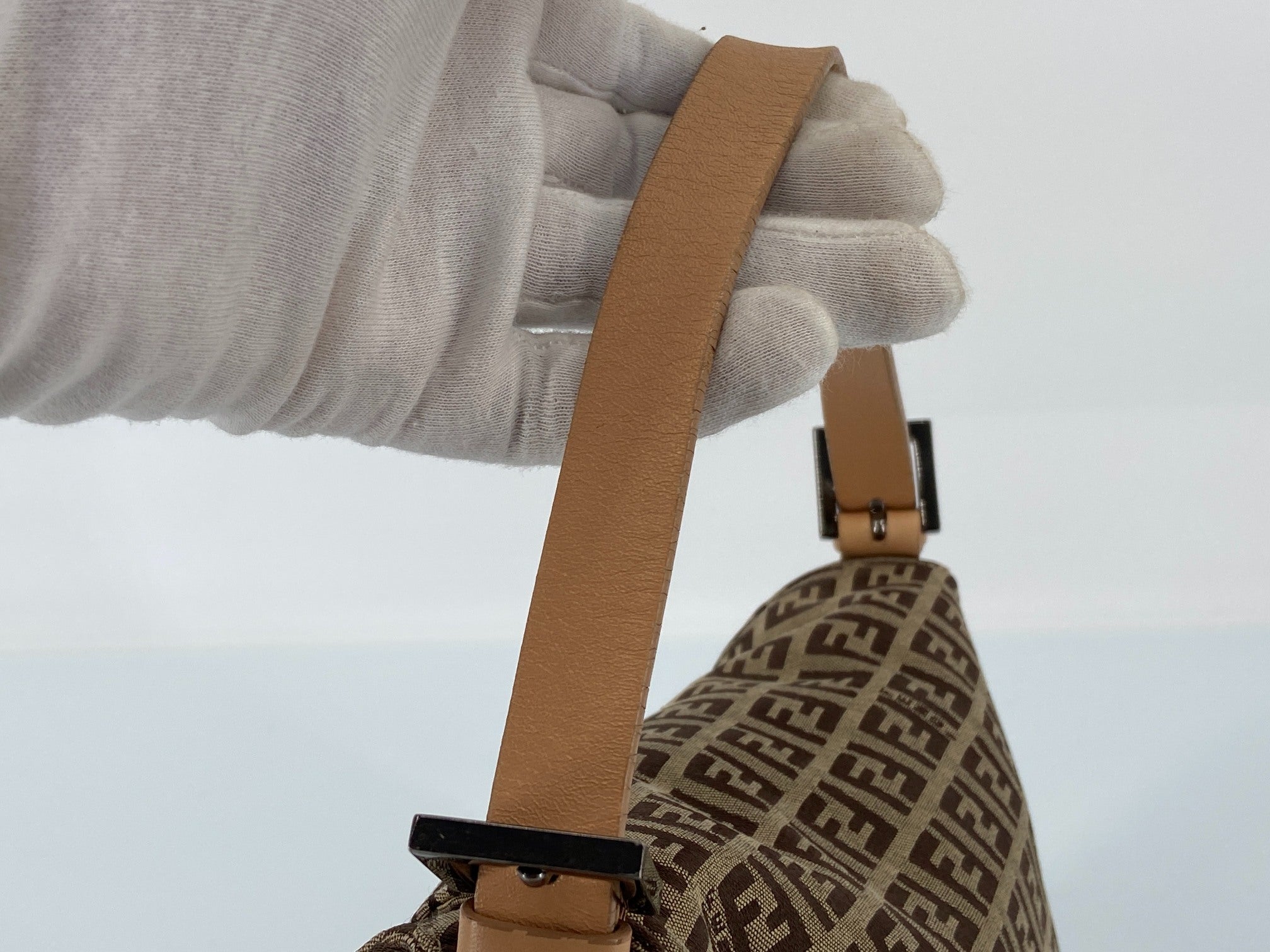 Fendi Mamma Baguette Bag Beige Zucchino Monogram