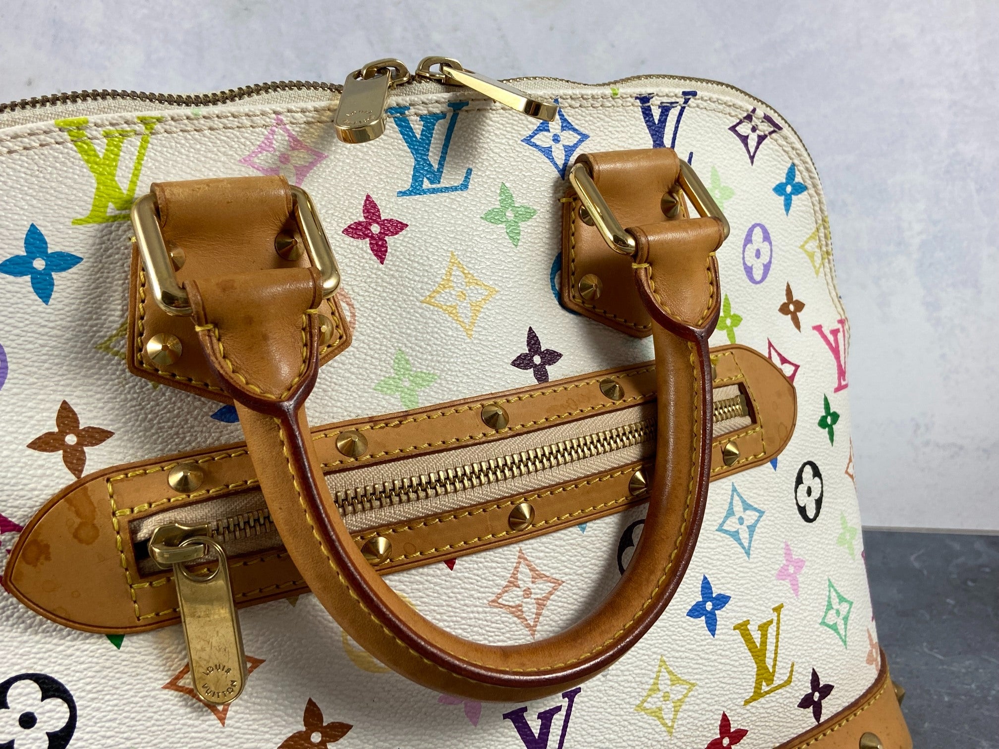 Louis Vuitton Takashi Murakami Alma PM Multicolor White