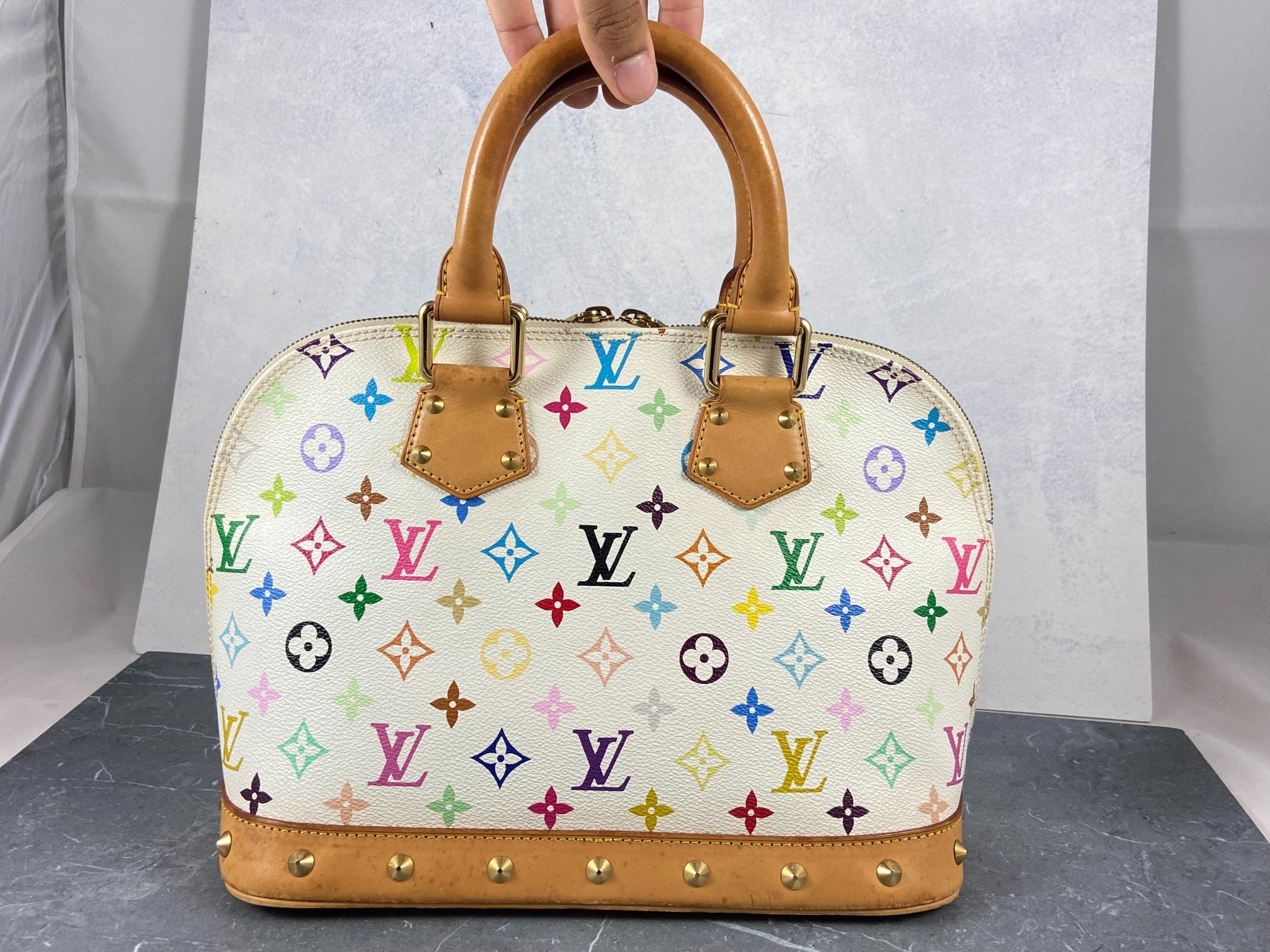 Louis Vuitton Takashi Murakami Alma PM Multicolor White