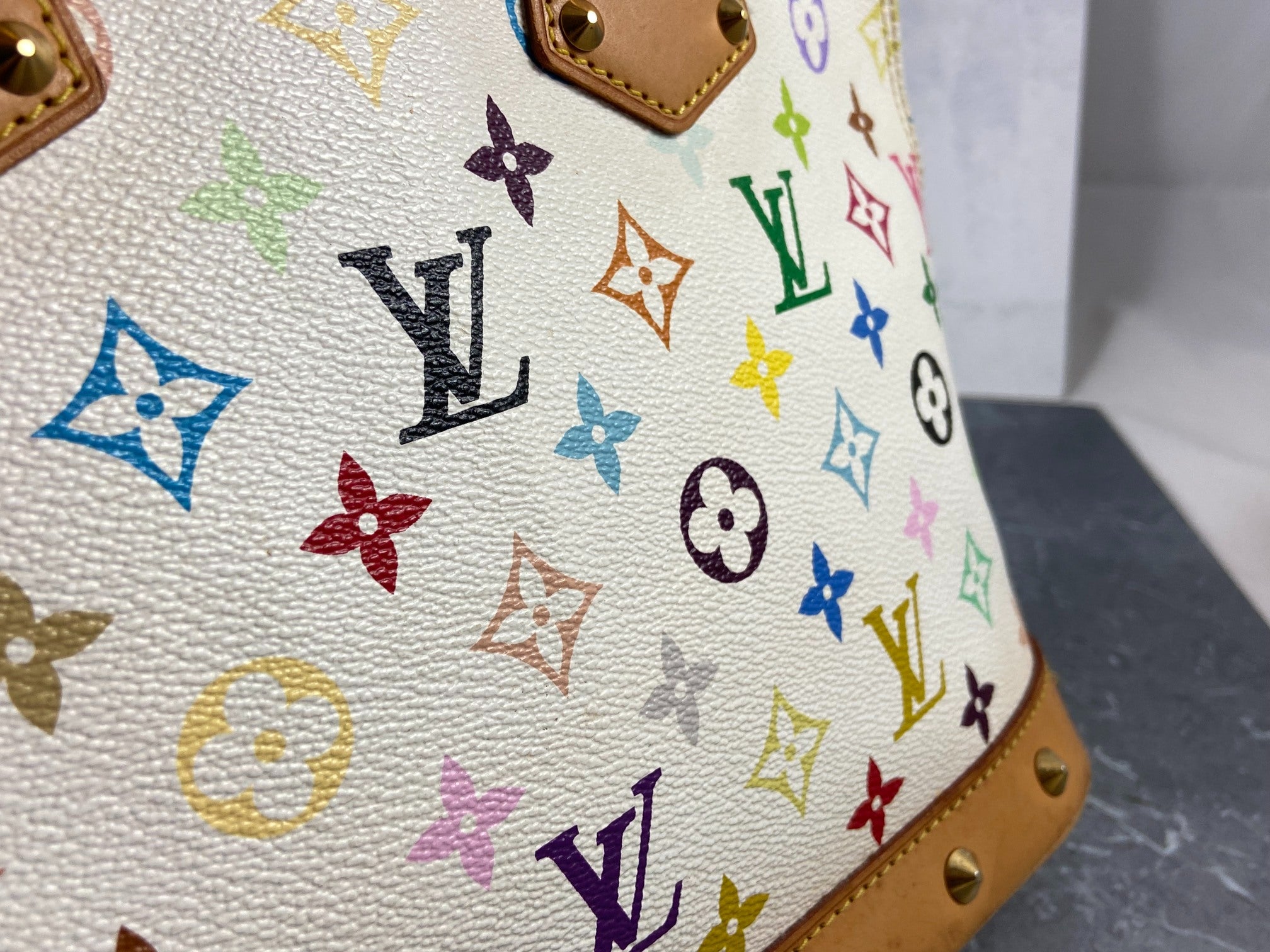 Louis Vuitton Takashi Murakami Alma PM Multicolor White