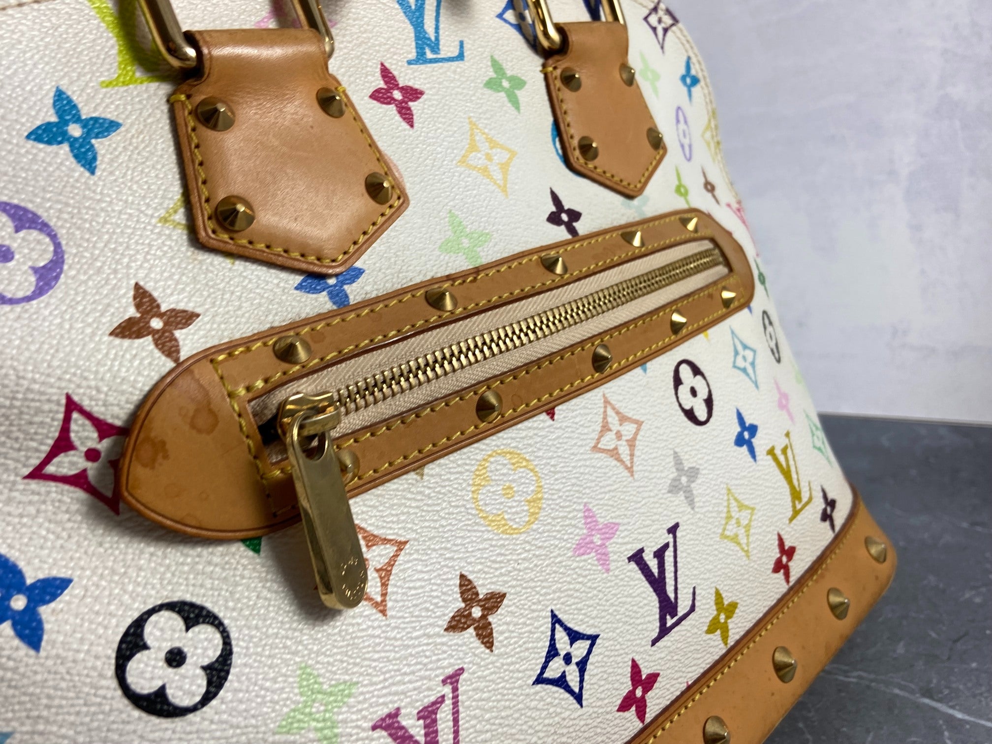 Louis Vuitton Takashi Murakami Alma PM Multicolor White