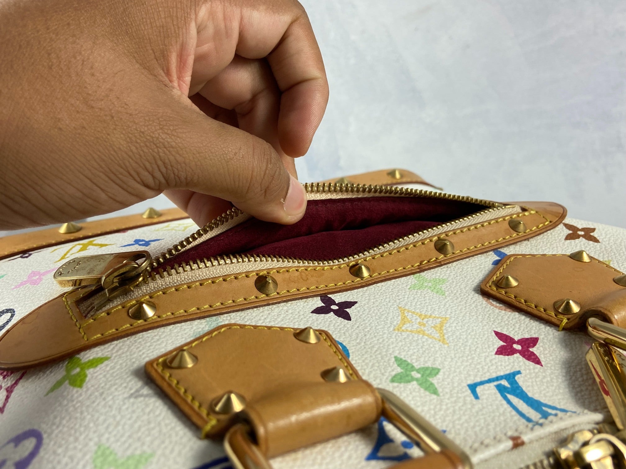 Louis Vuitton Takashi Murakami Alma PM Multicolor White