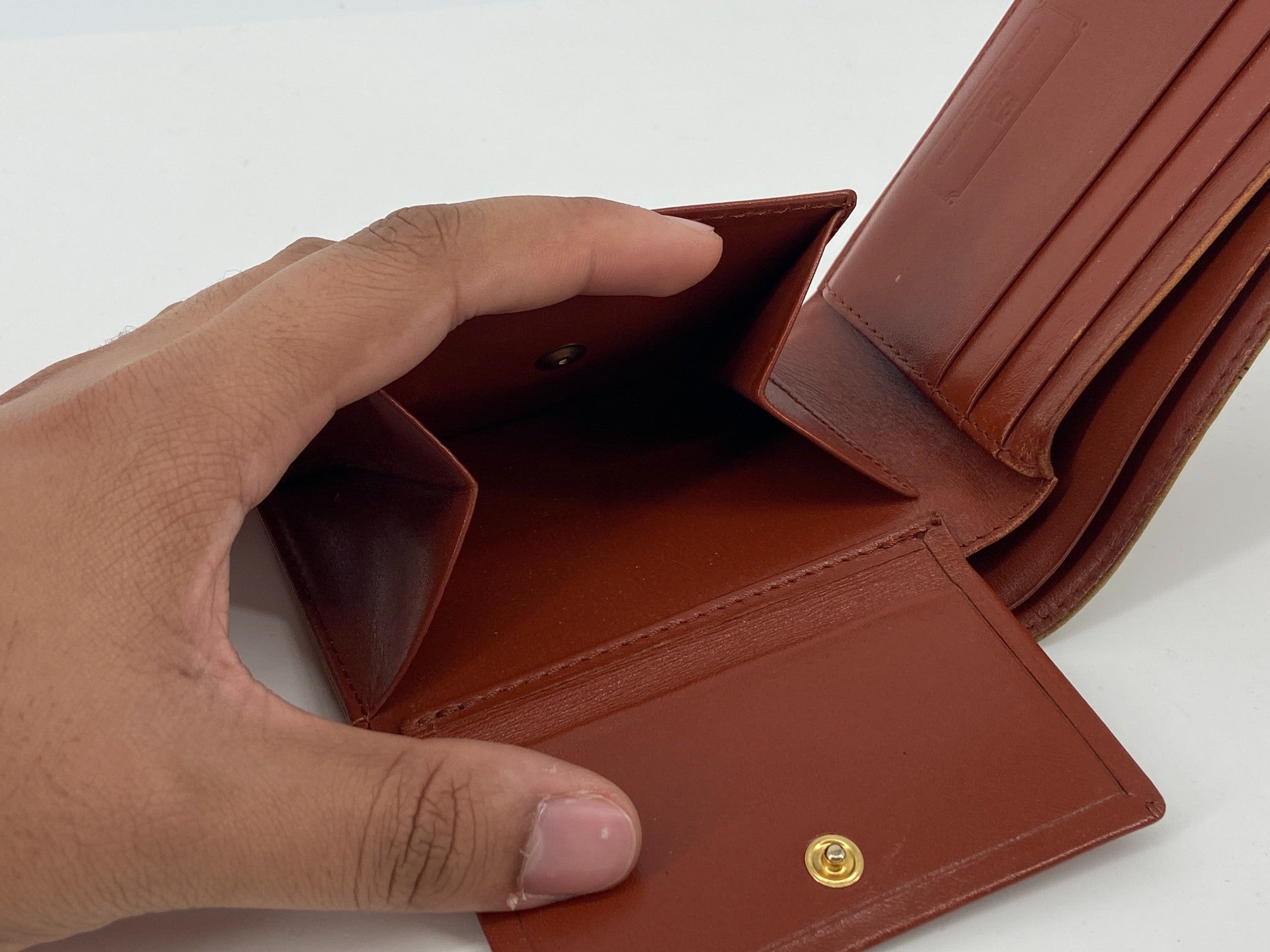 MCM Bifold Wallet Visetos Cognac Monogram