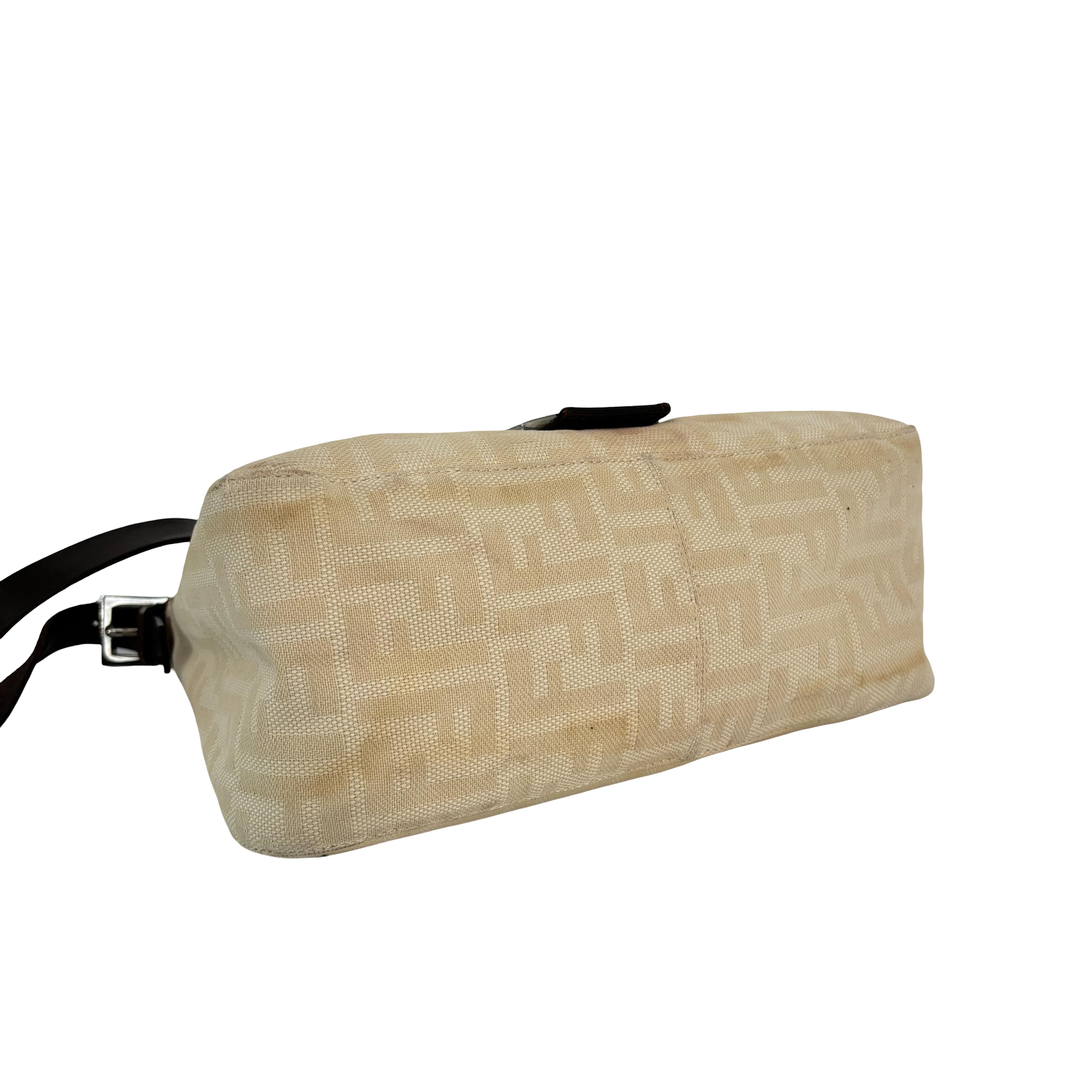 Fendi Mamma Baguette Bag Beige Zucca Monogram