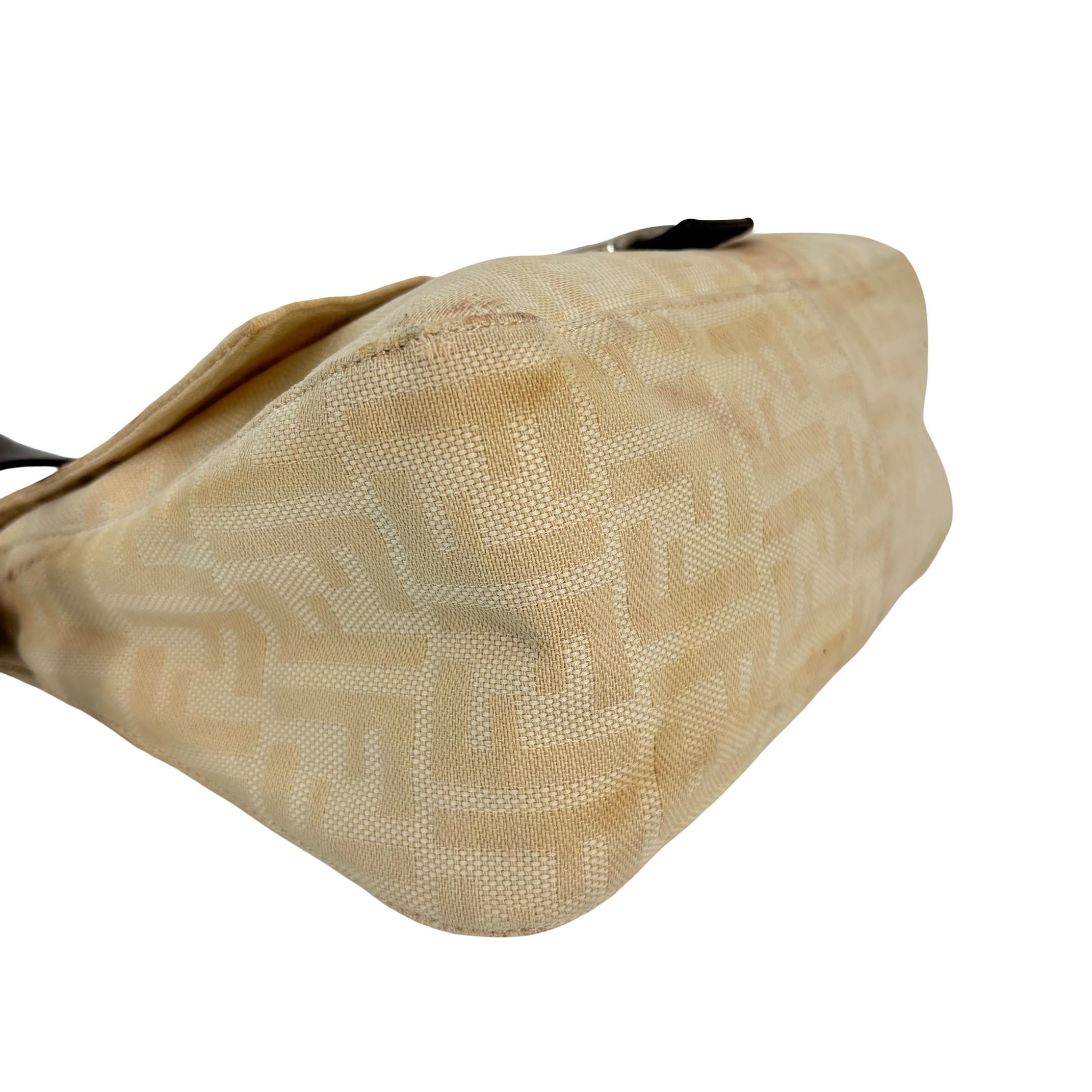 Fendi Mamma Baguette Bag Beige Zucca Monogram