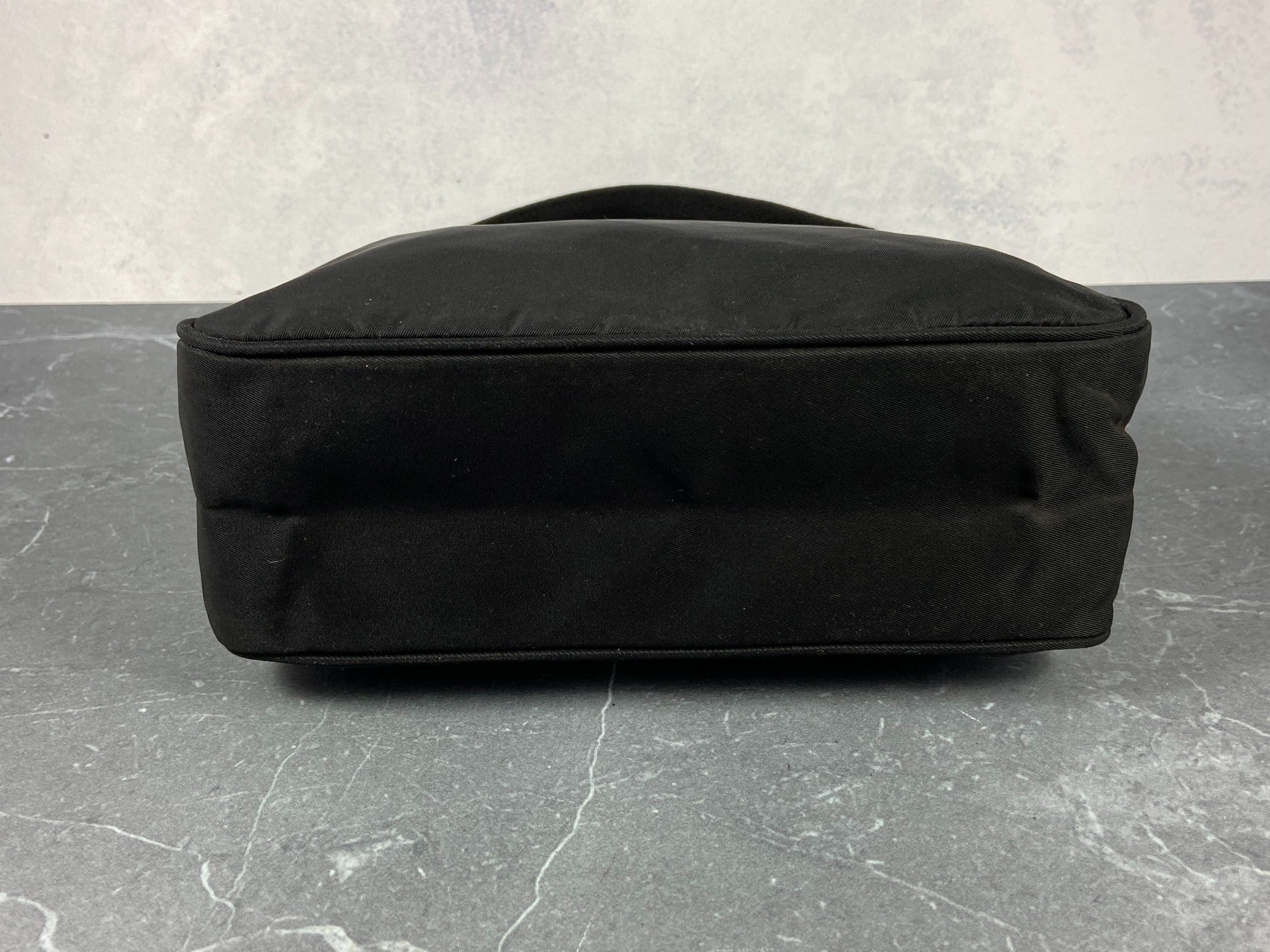 Prada Tessuto Hobo Mini Bag / Pochette Black