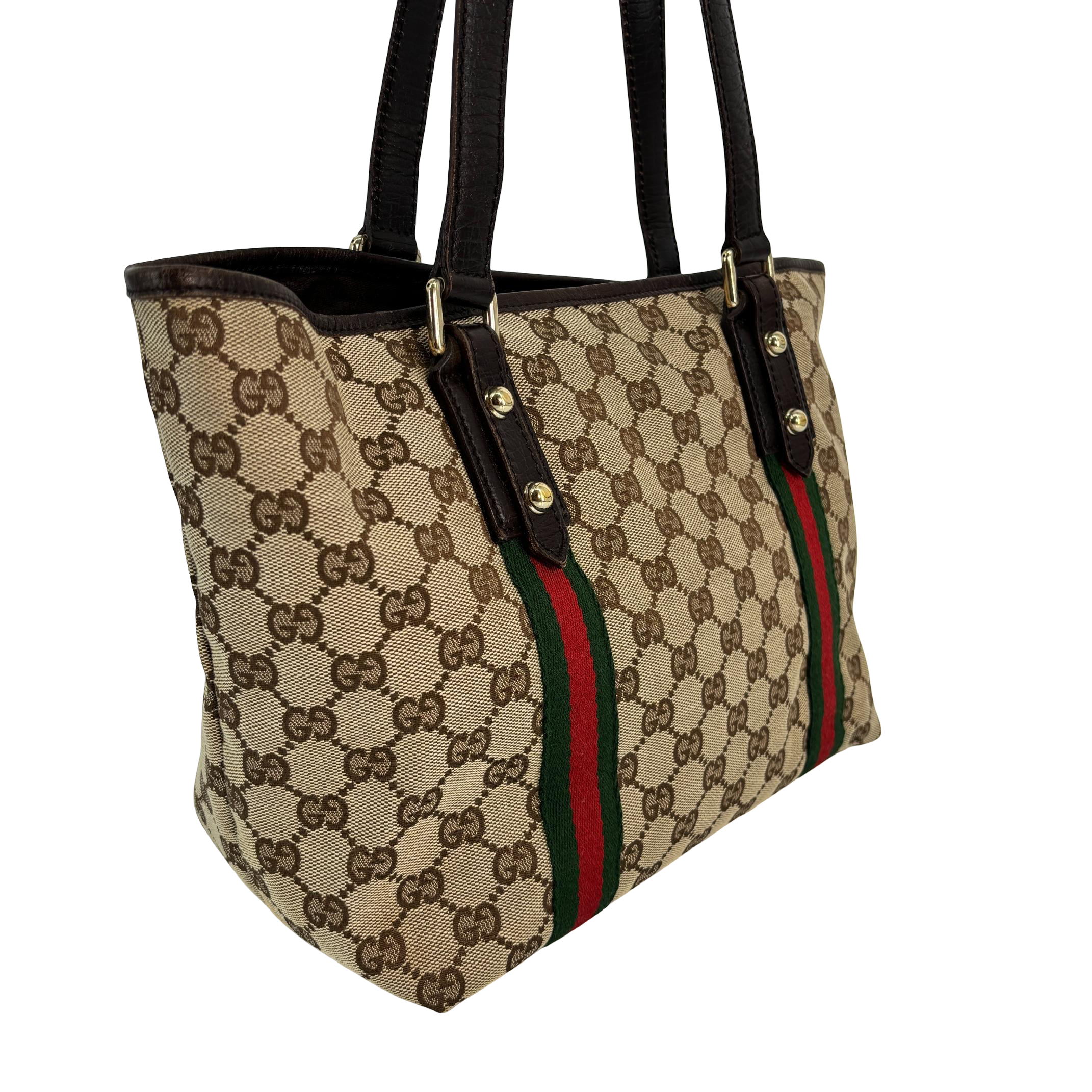 Gucci Sherry Tote Bag Beige GG Monogram