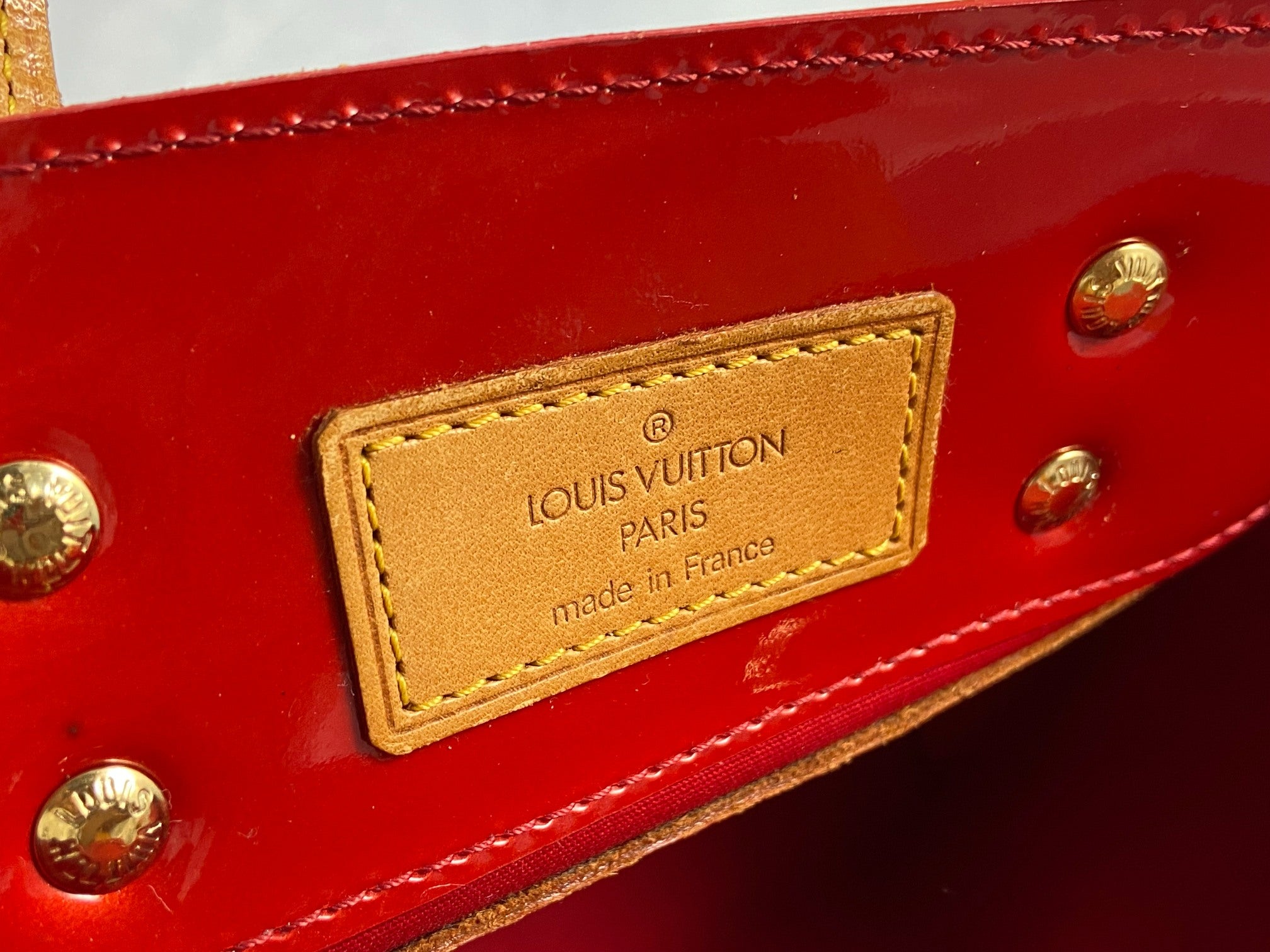 Louis Vuitton Reade PM Red Vernis Leather