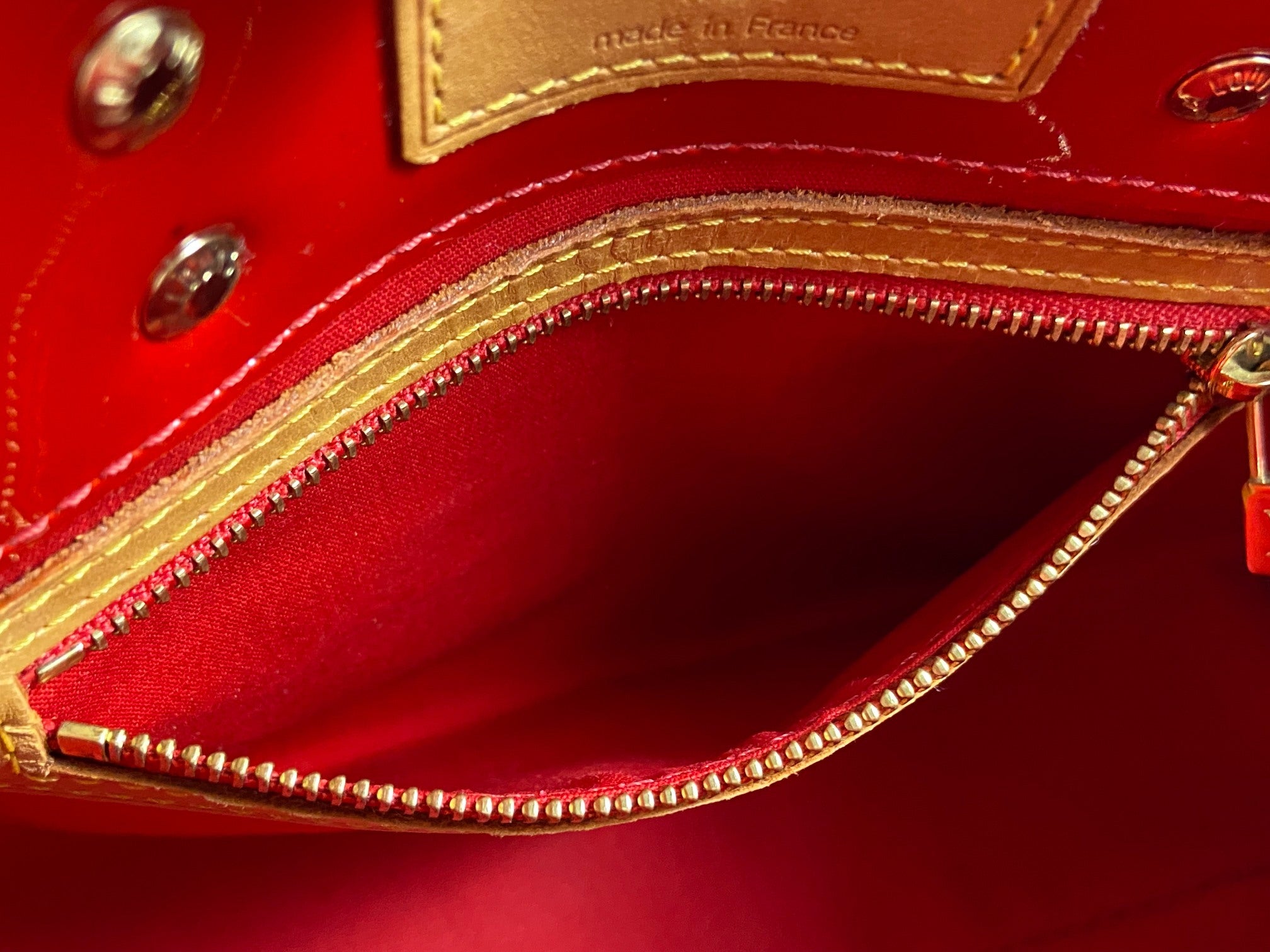 Louis Vuitton Reade PM Red Vernis Leather