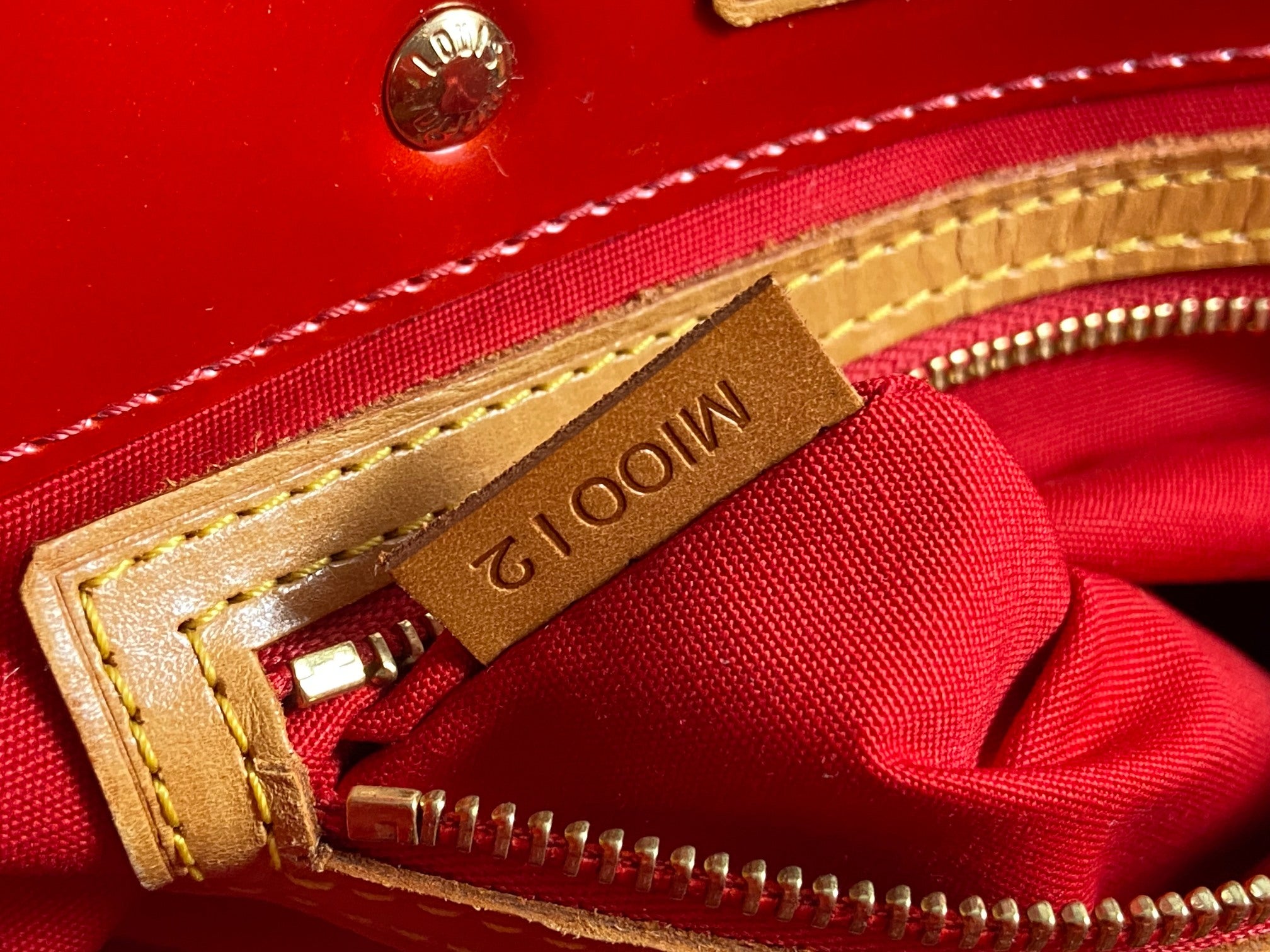 Louis Vuitton Reade PM Red Vernis Leather