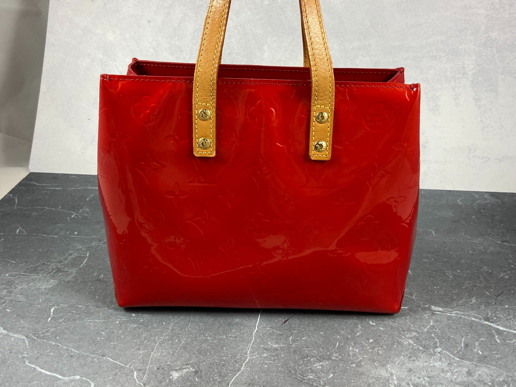 Louis Vuitton Reade PM Red Vernis Leather