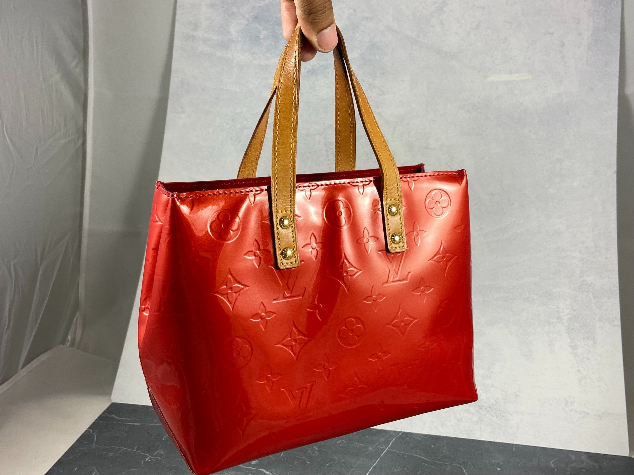 Louis Vuitton Reade PM Red Vernis Leather