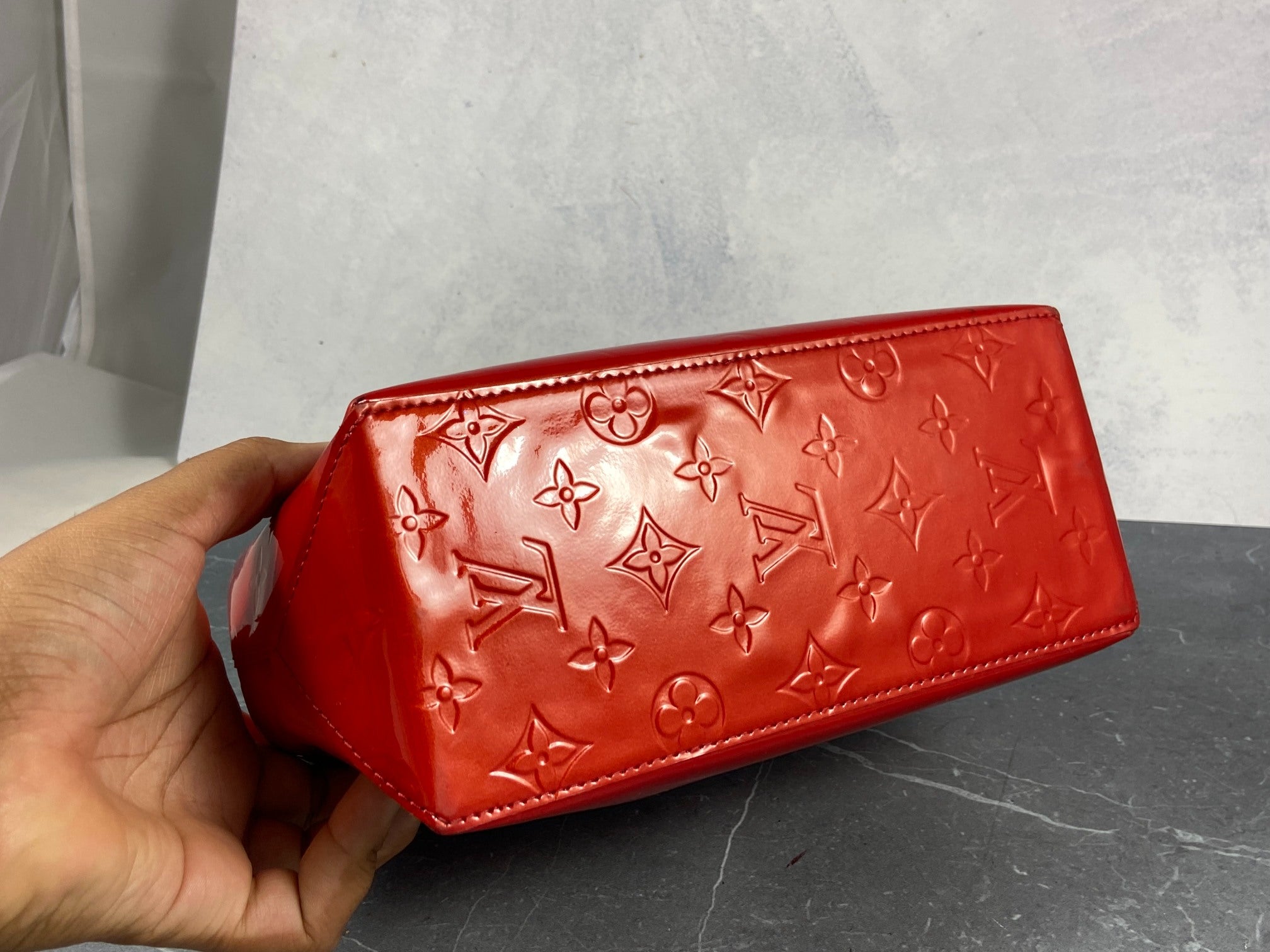 Louis Vuitton Reade PM Red Vernis Leather