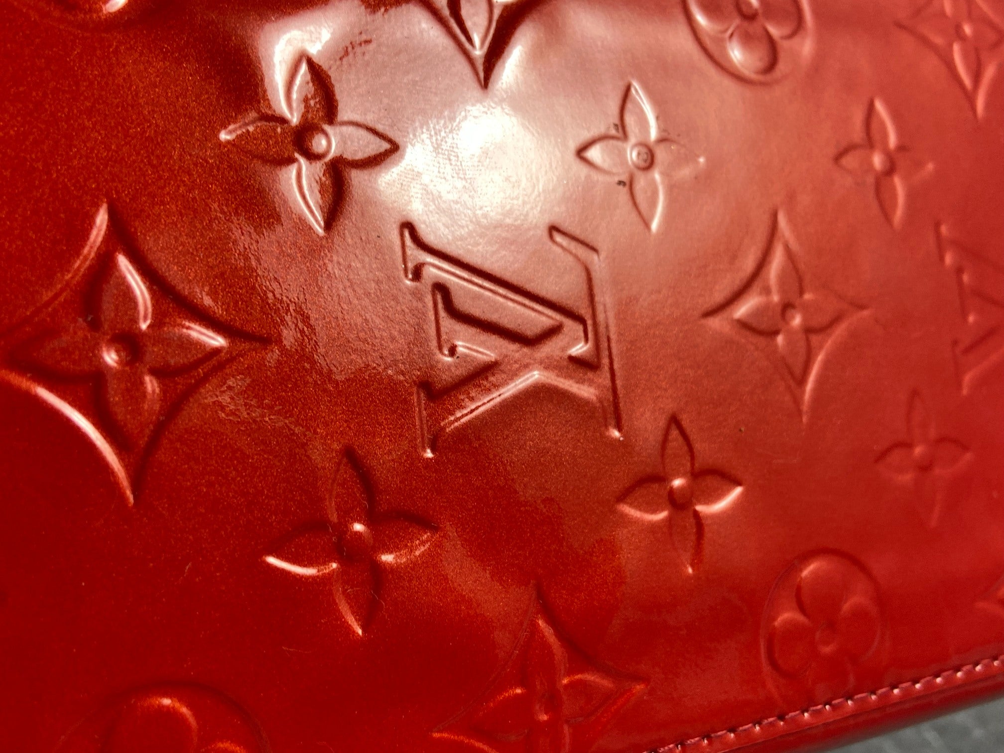 Louis Vuitton Reade PM Red Vernis Leather