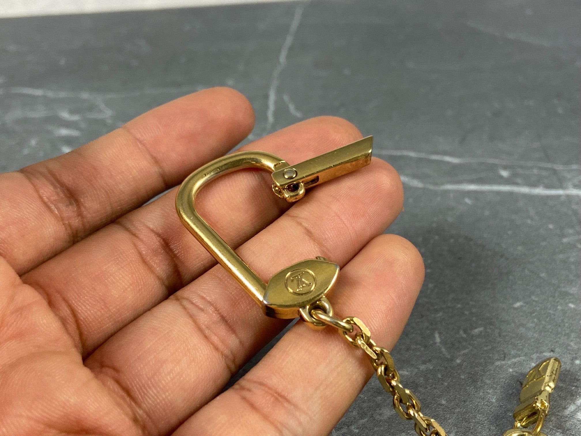 Louis Vuitton Pochette Cles Key Pouch Damier Ebene Canvas