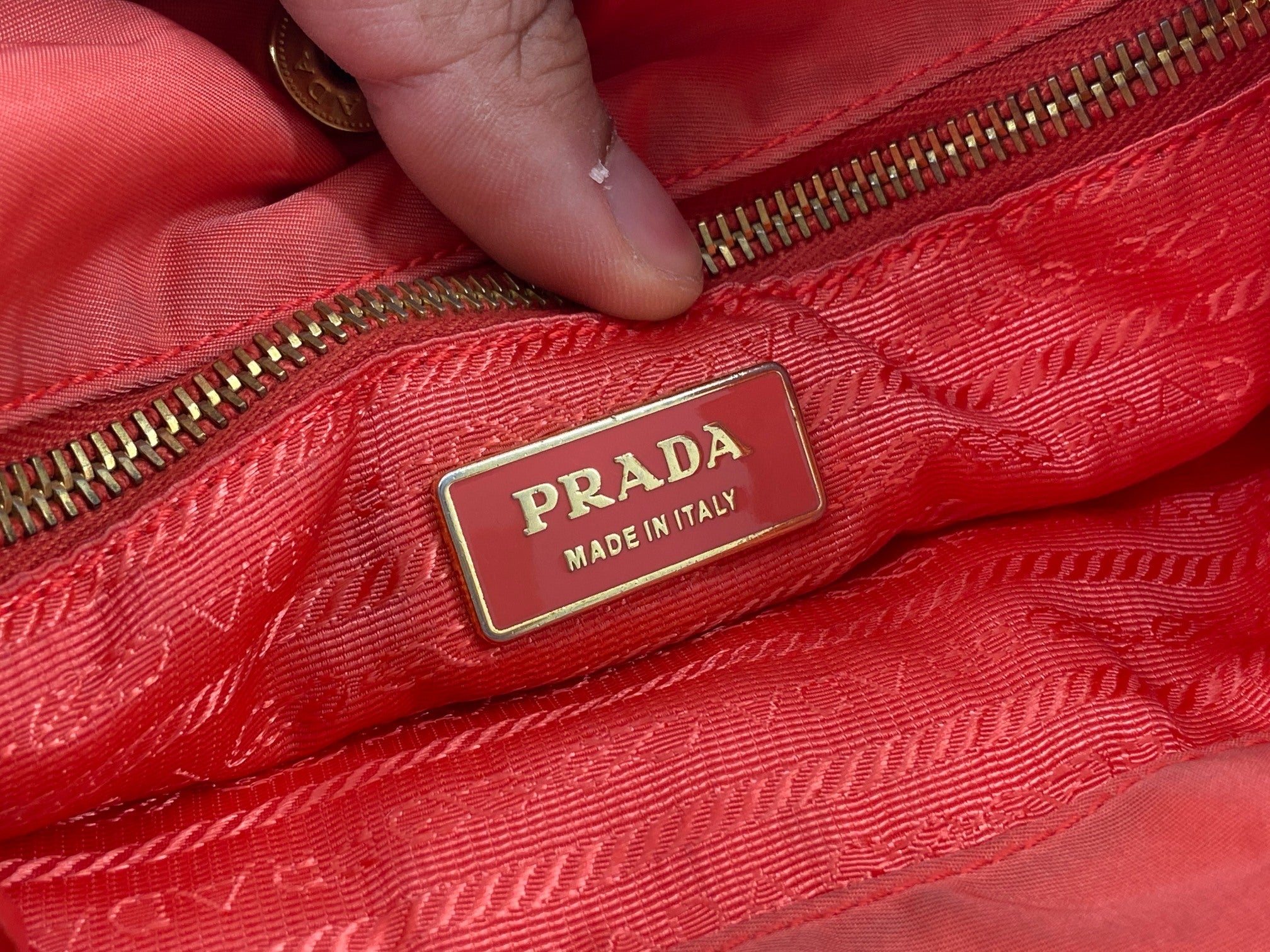 Prada Tessuto Quilted Nylon Hand / Tote Bag Pink