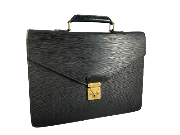 Louis Vuitton Porte Documents Conseiller Black Epi Leather