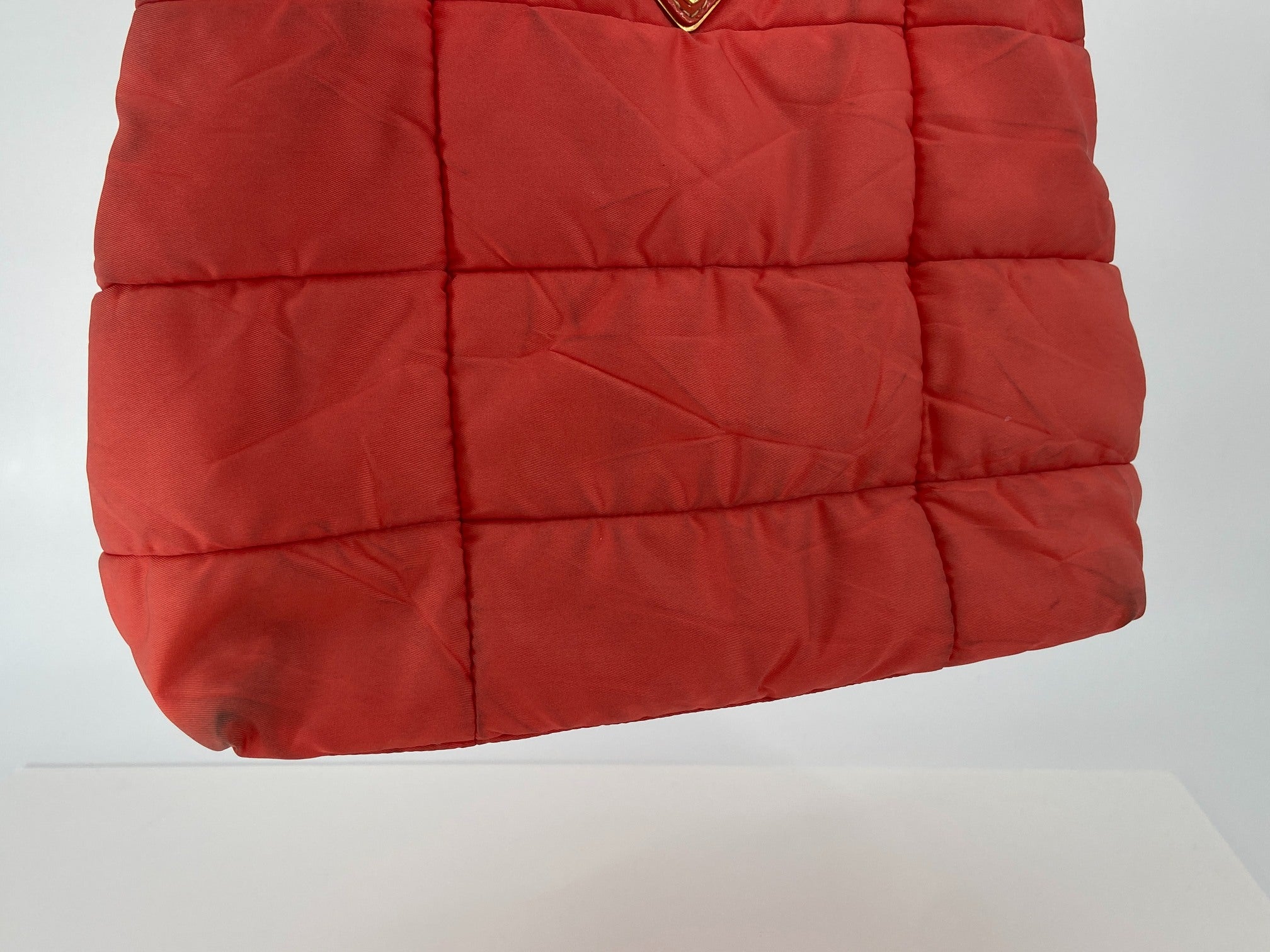 Prada Tessuto Quilted Nylon Hand / Tote Bag Pink