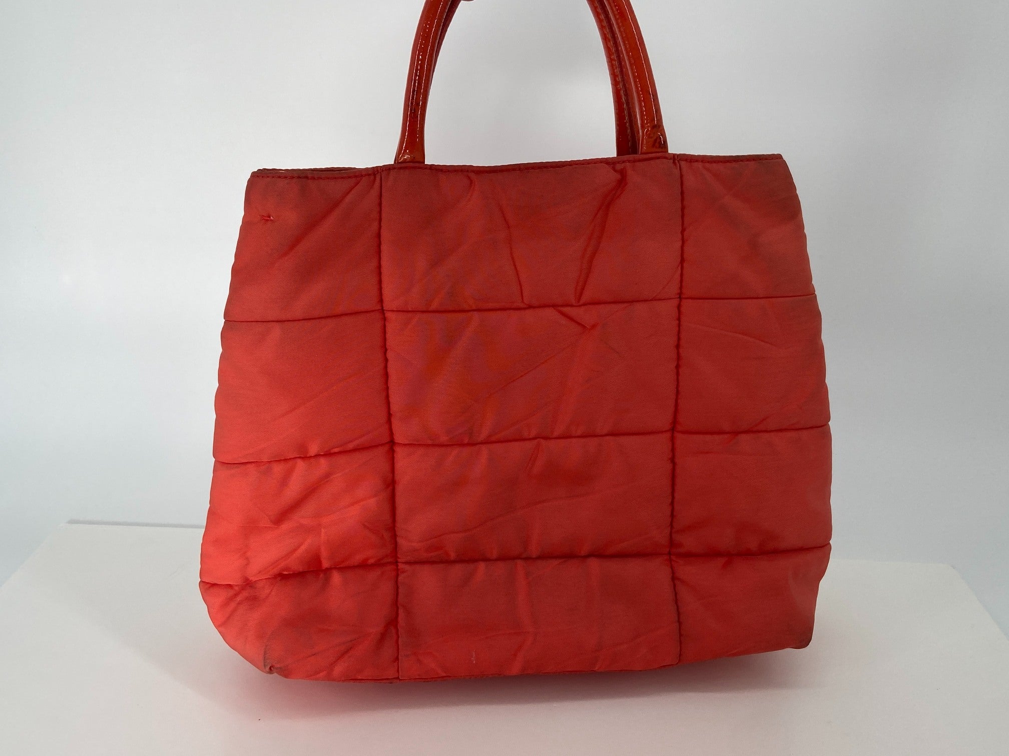 Prada Tessuto Quilted Nylon Hand / Tote Bag Pink