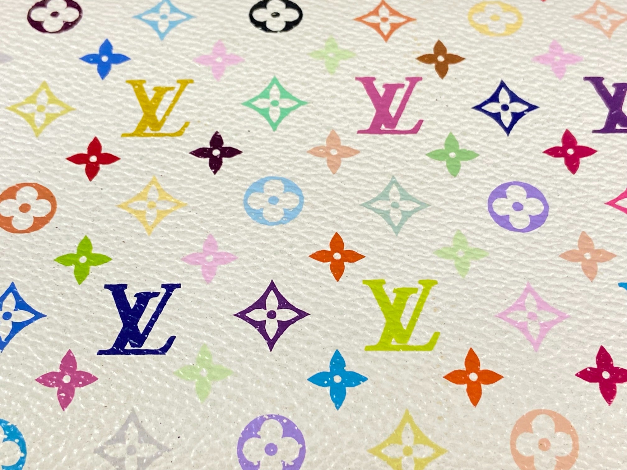 Louis Vuitton x Takashi Murakami Porte Tresor International Wallet White Multicolor