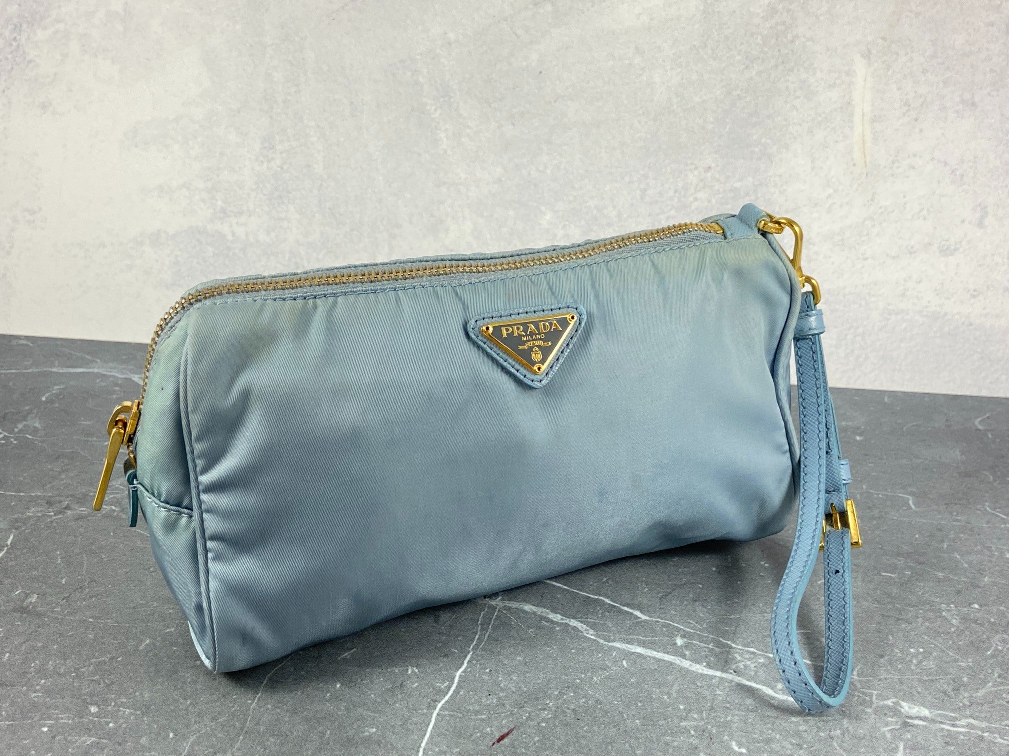 Prada 1N1866 Tessuto Nylon Clutch / Pouch Pervinca