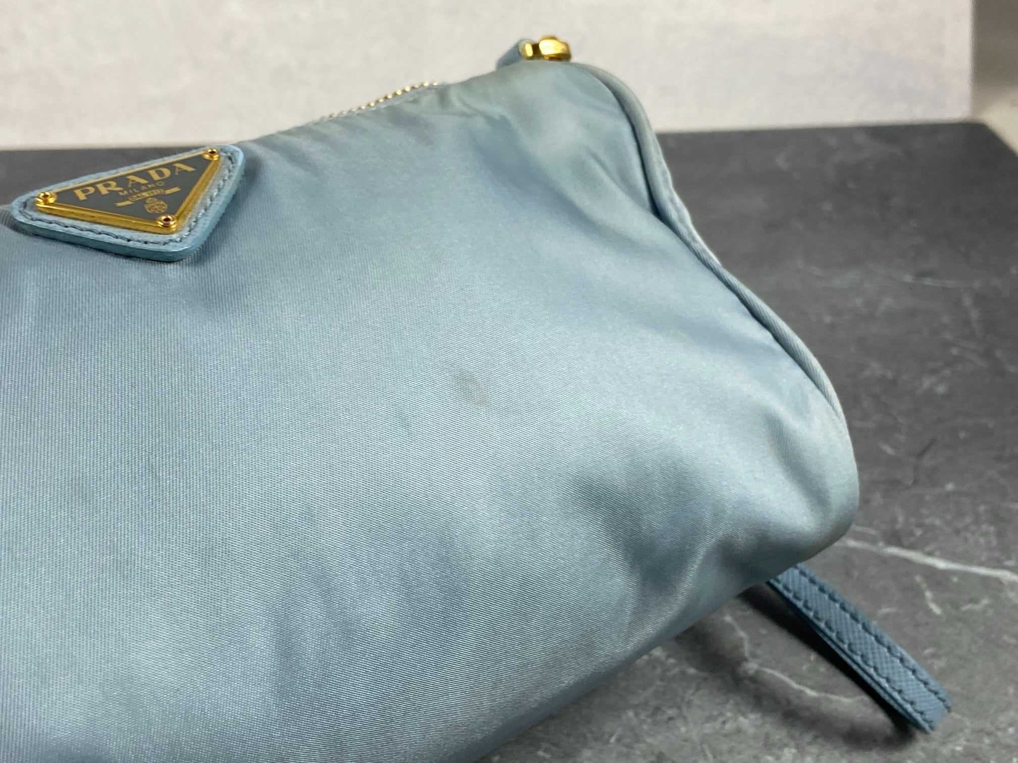 Prada 1N1866 Tessuto Nylon Clutch / Pouch Pervinca