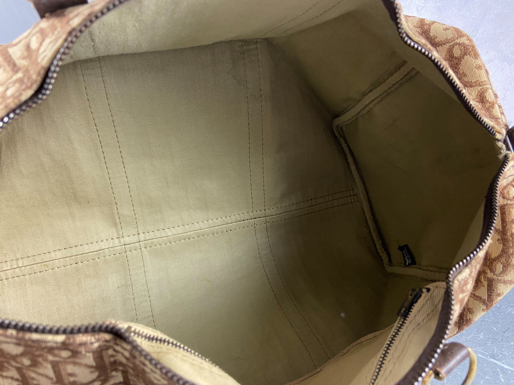 Christian Dior Boston / Duffle Bag Brown Trotter Monogram