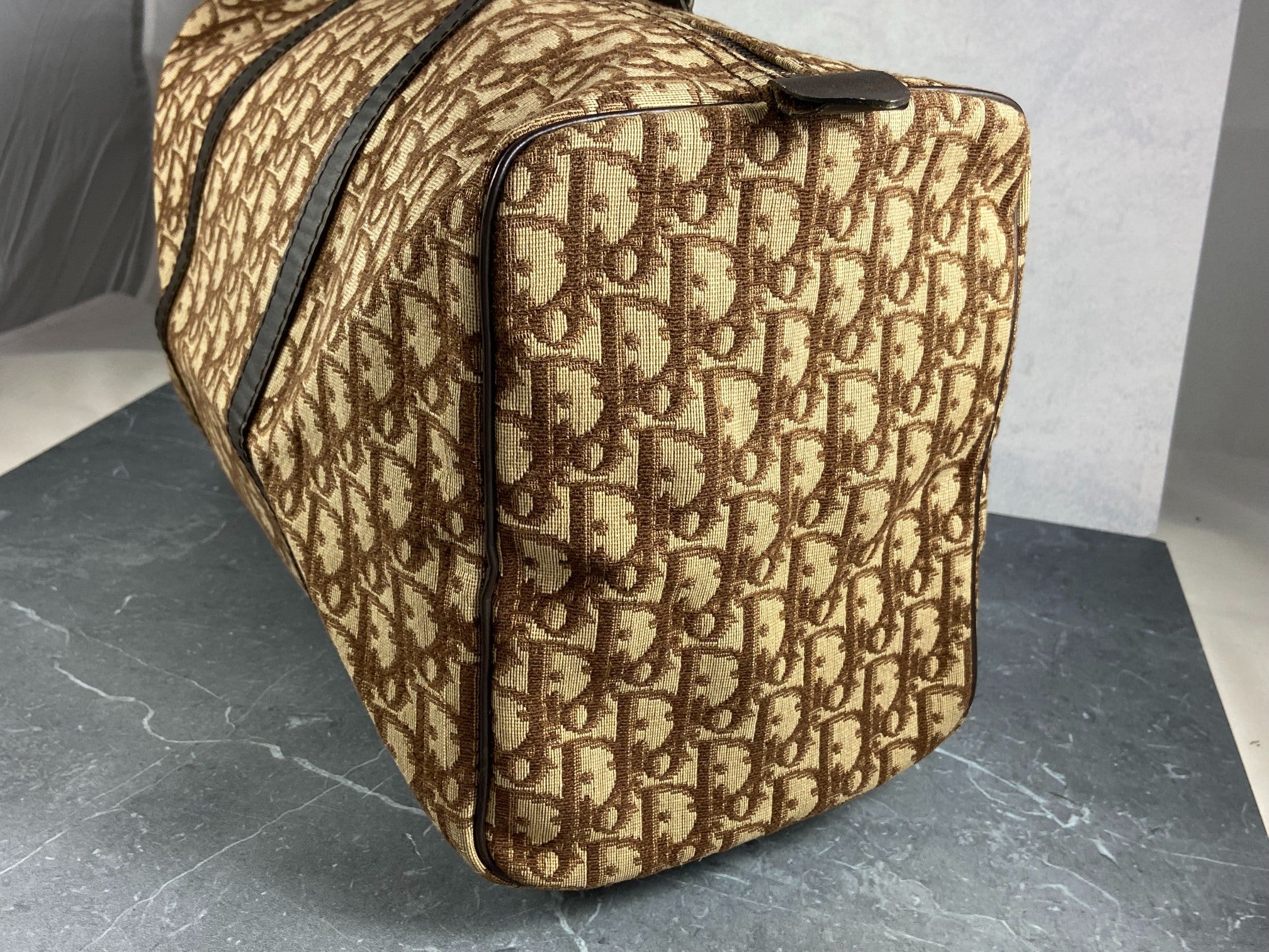 Christian Dior Boston / Duffle Bag Brown Trotter Monogram