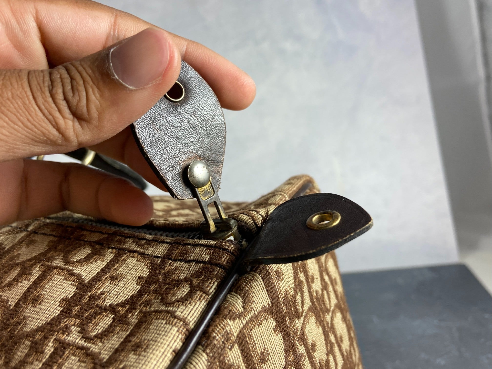 Christian Dior Boston / Duffle Bag Brown Trotter Monogram