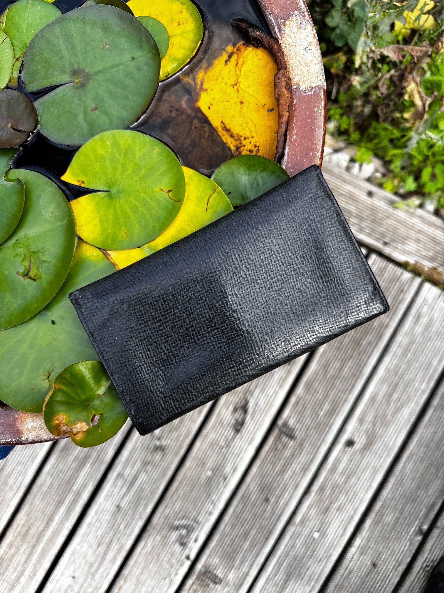 Prada Saffiano Leather Wallet Black