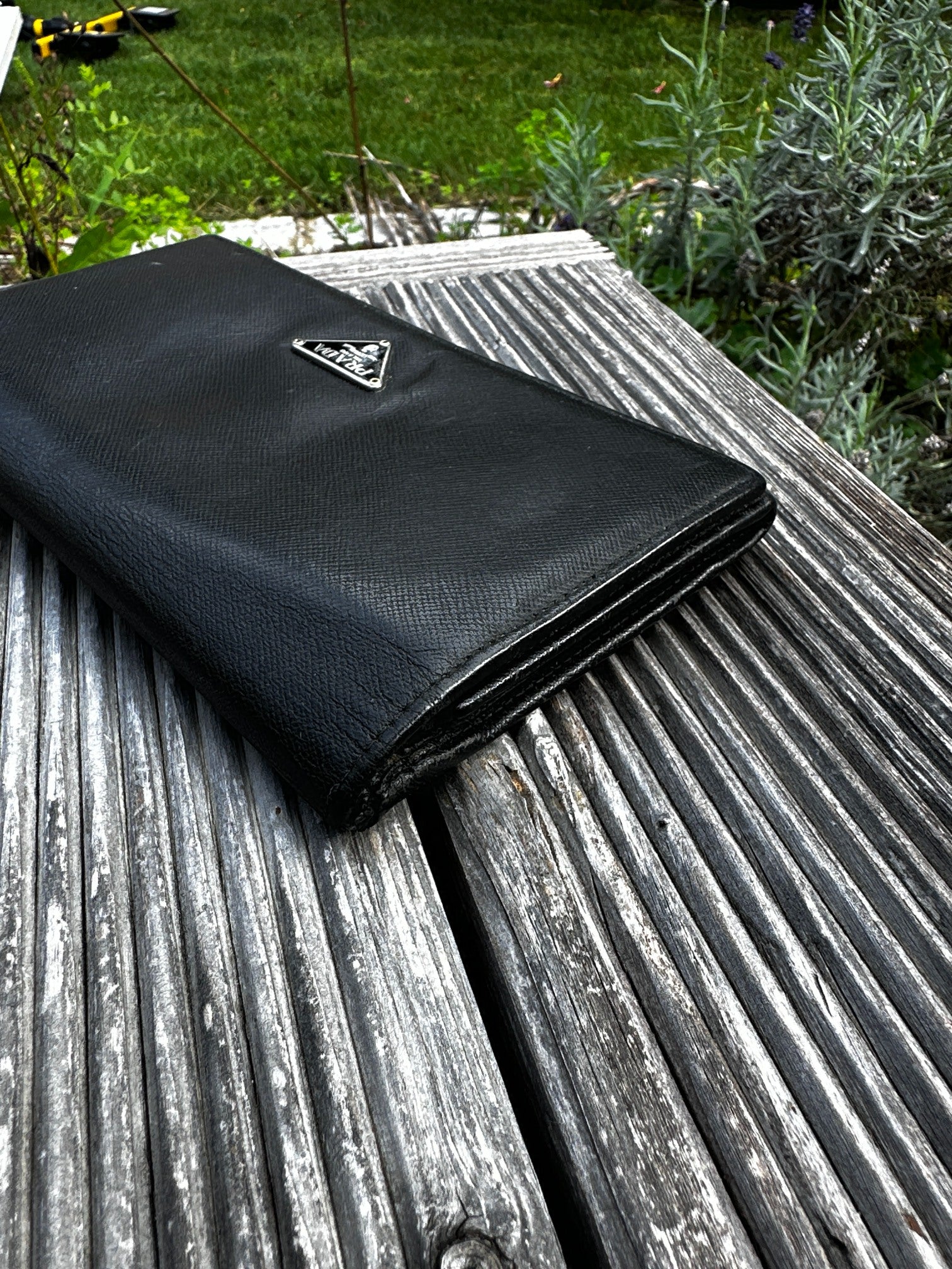 Prada Saffiano Leather Wallet Black