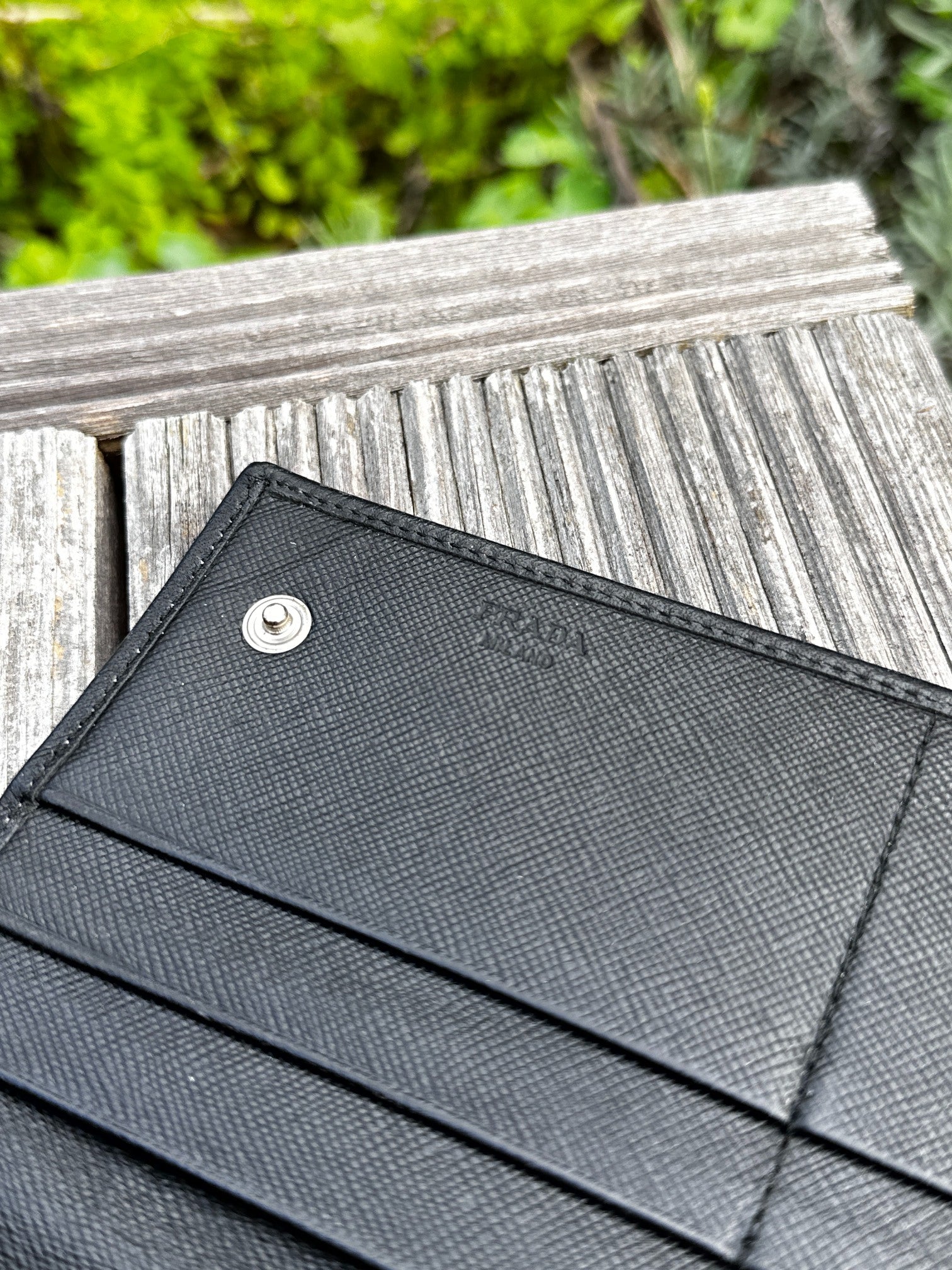 Prada Saffiano Leather Wallet Black